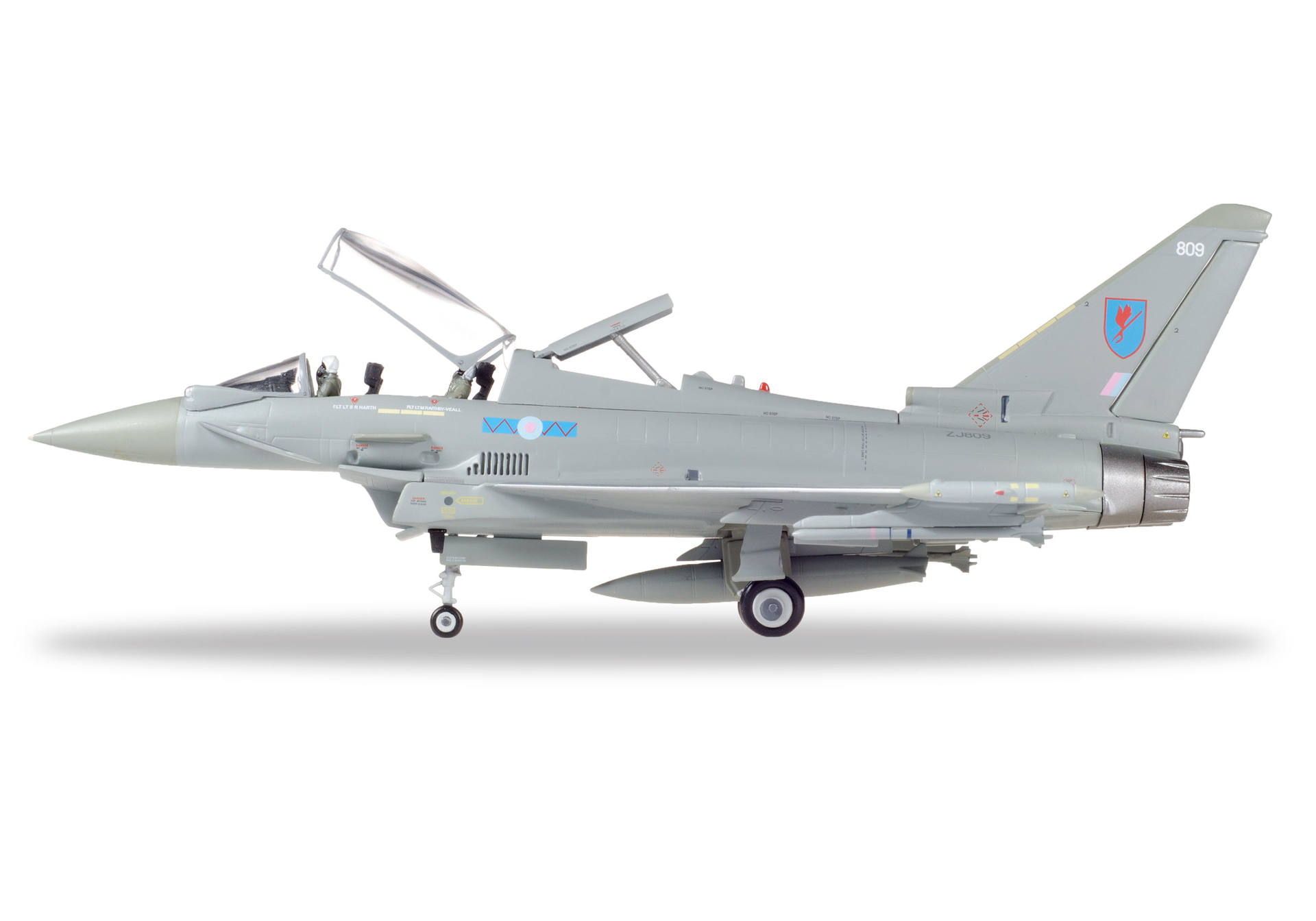 Herpa 580281 Eurofighter Royal Air Force Typhoon T3 - RAF Lossiemouth - ZJ809