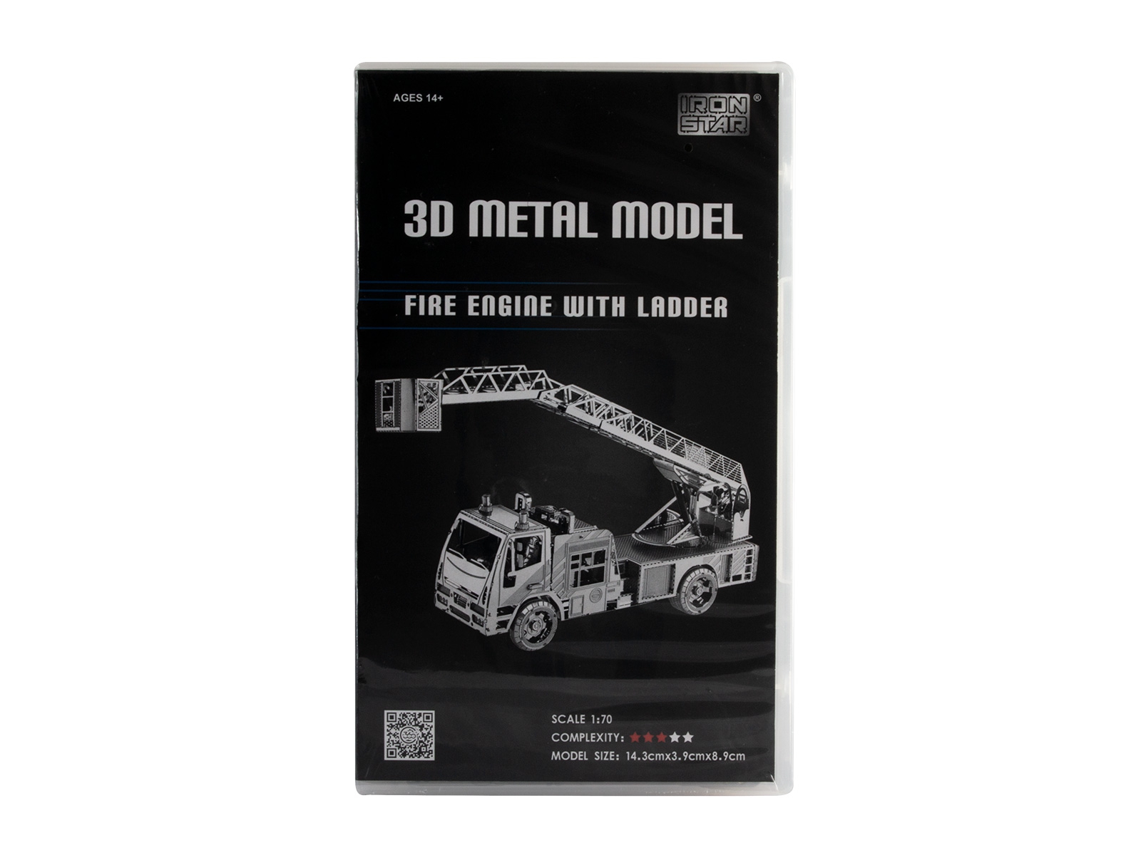 3D Metal Model Fire Engine with Ladder