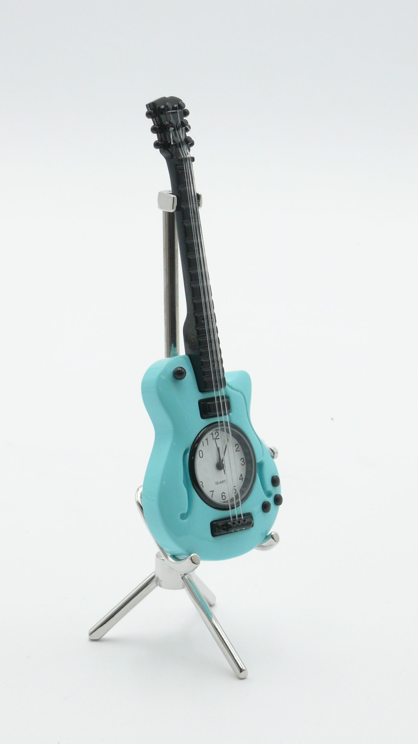 Blue Guitar Miniature Clock