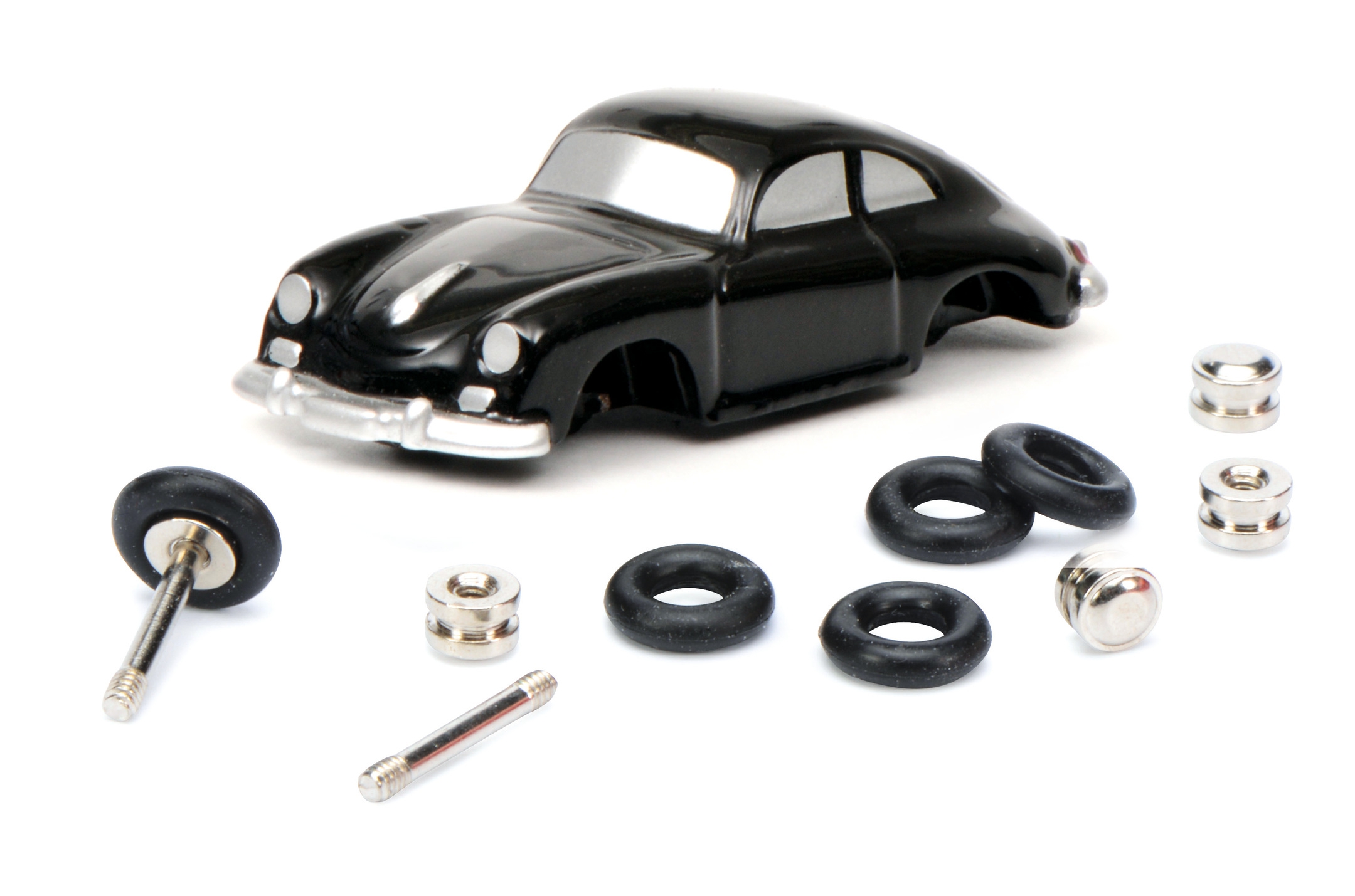 Schuco 450559800 Piccolo Montagekasten „Porsche-Monteur“ – Porsche 356 A Coupé