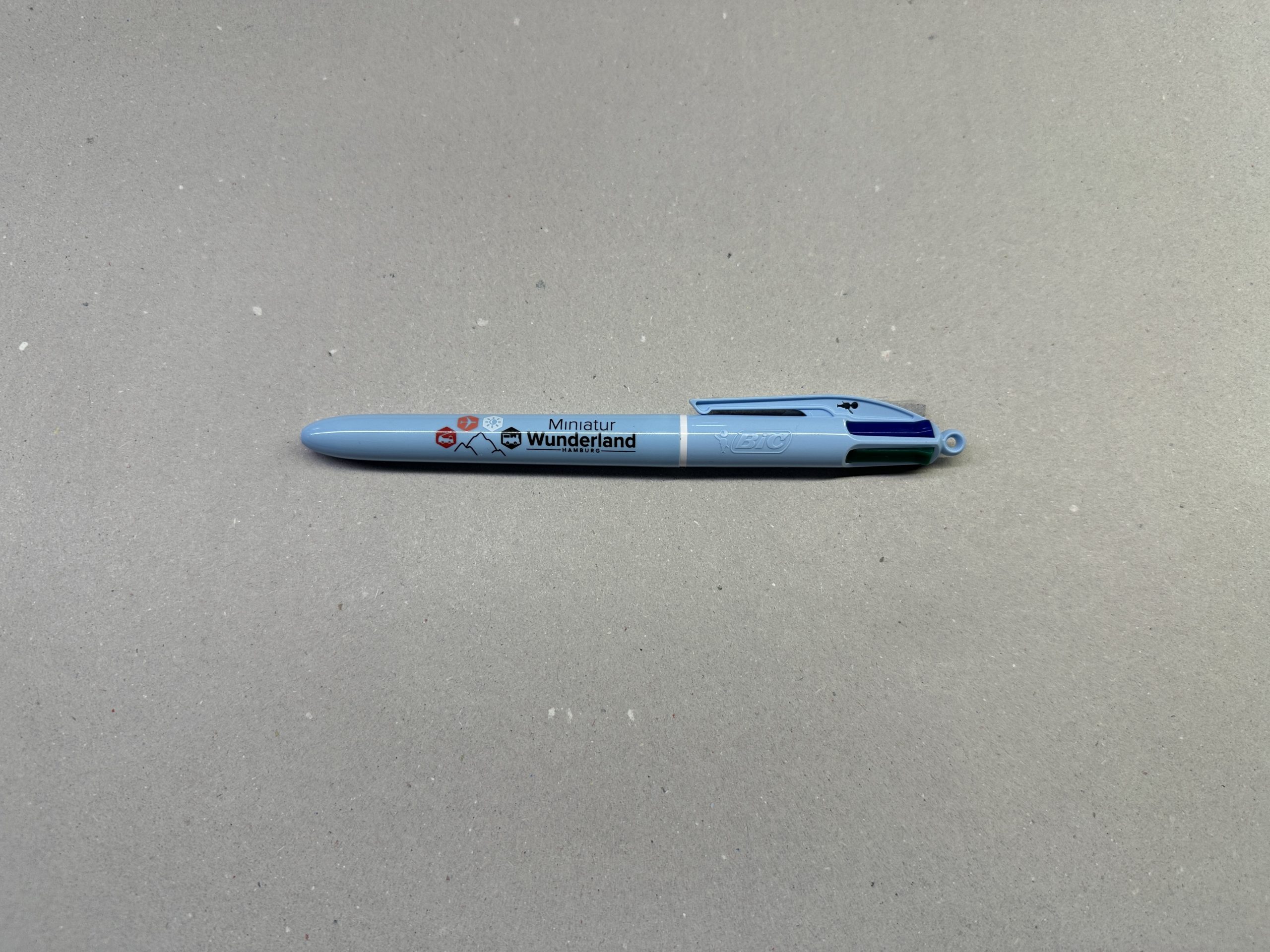 BIC "4 COLOURS" Multicolor Ballpoint Pen, Light Blue