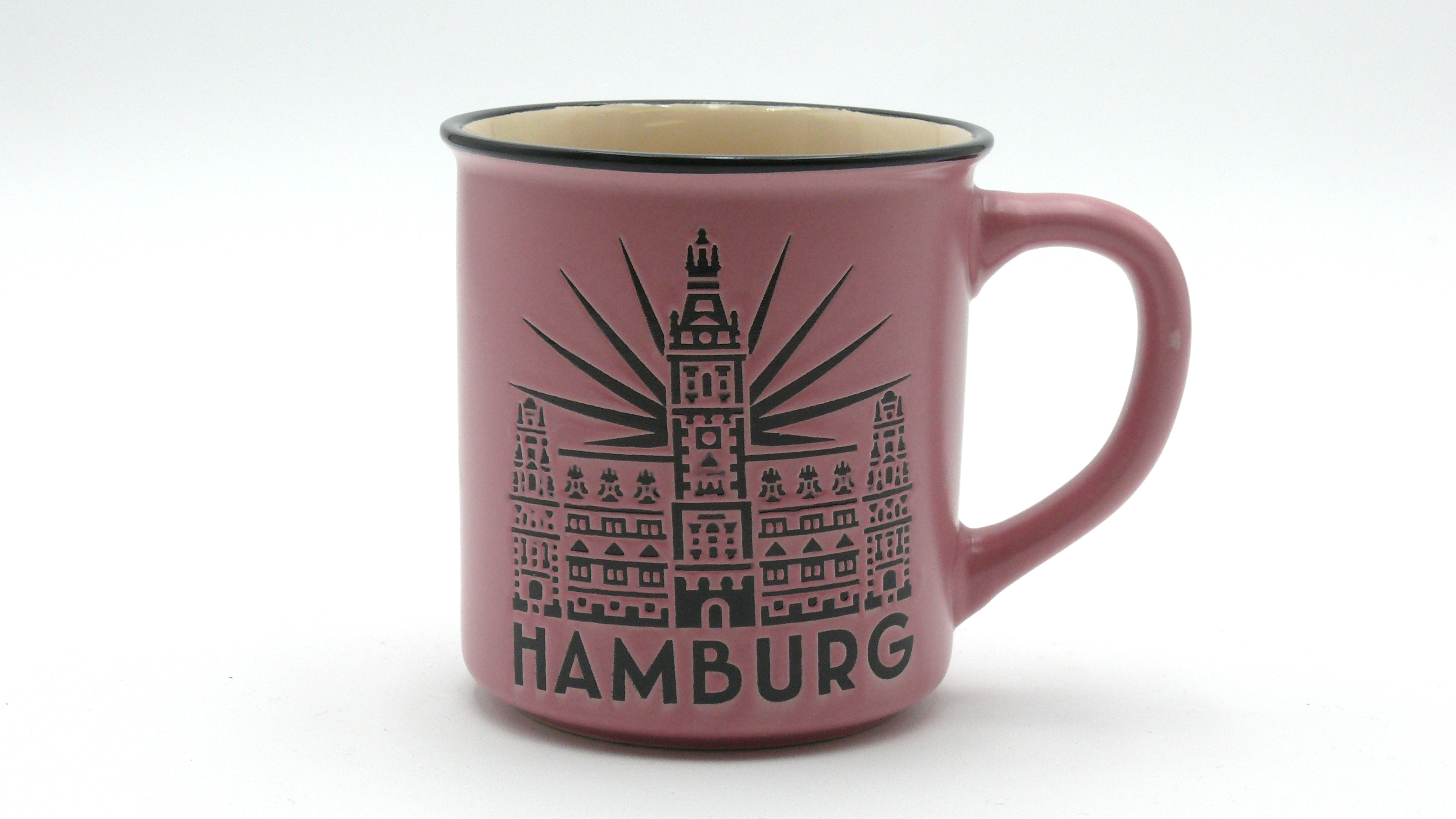 Tasse Hamburg "Rathaus", pink