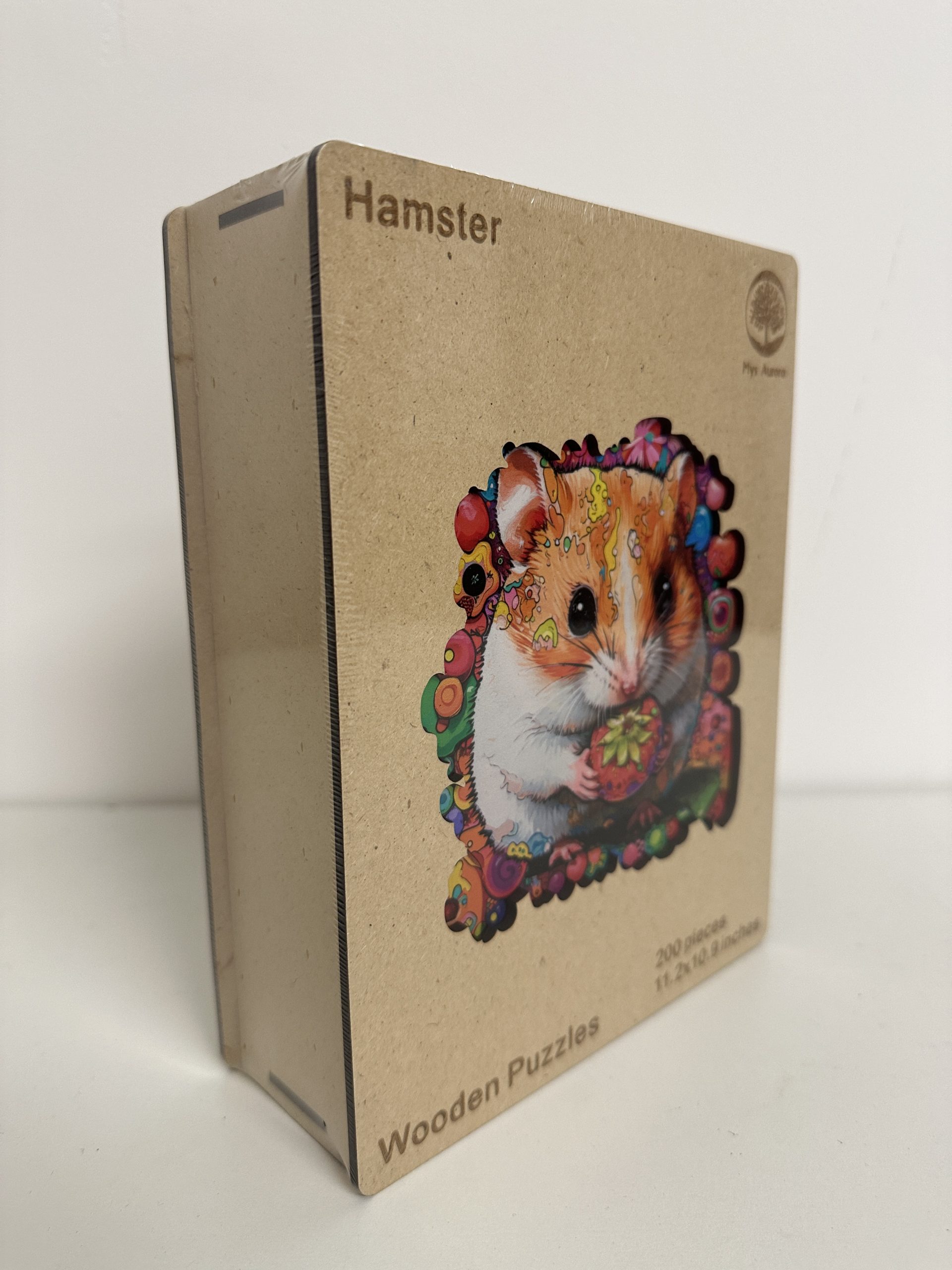Wooden Puzzle – "Hamster" – 200 Pieces