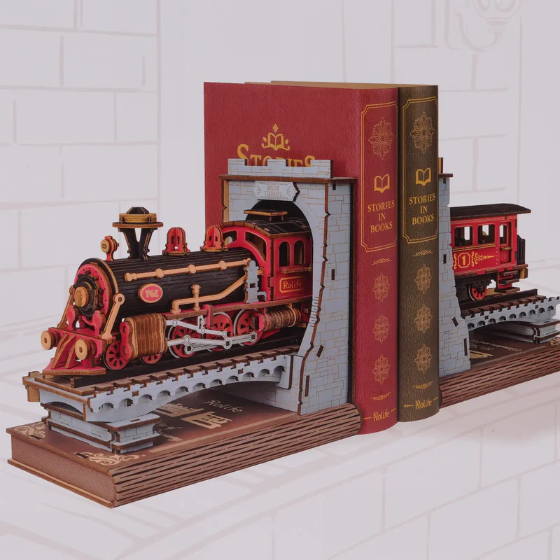 Holzbausatz Buchstopper Eisenbahn TGE01 Robotime