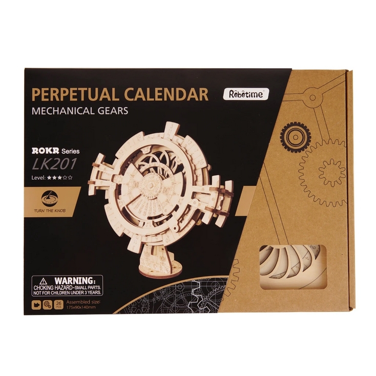 Endless Calender 3D Puzzle Wood - Robotime ROKR LK201