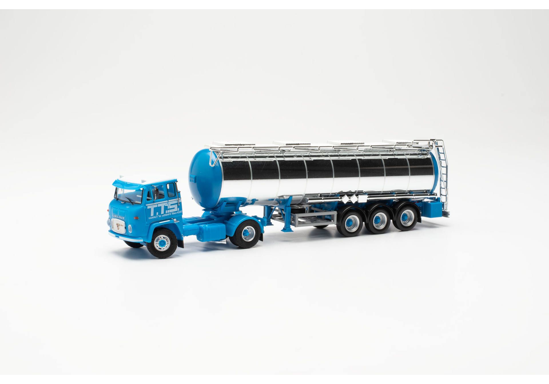 Herpa 87MBS026130 Scania LB 76 Tractor-Semitrailer "TTS" (Belgien/Hannut) 1:87