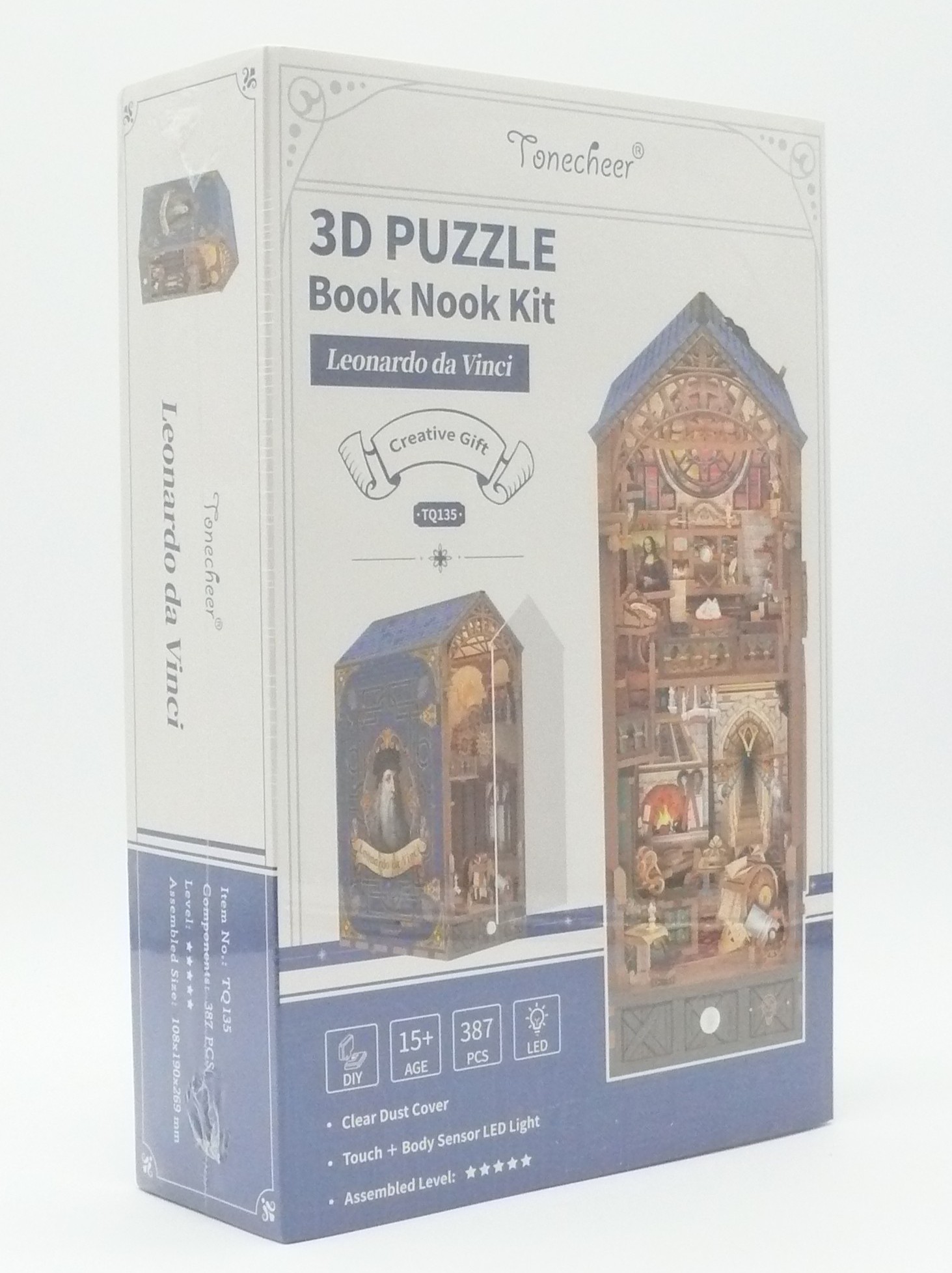 Wooden Model Kit / Book Nook – Leonardo da Vinci – TQ135 by Tonecheer