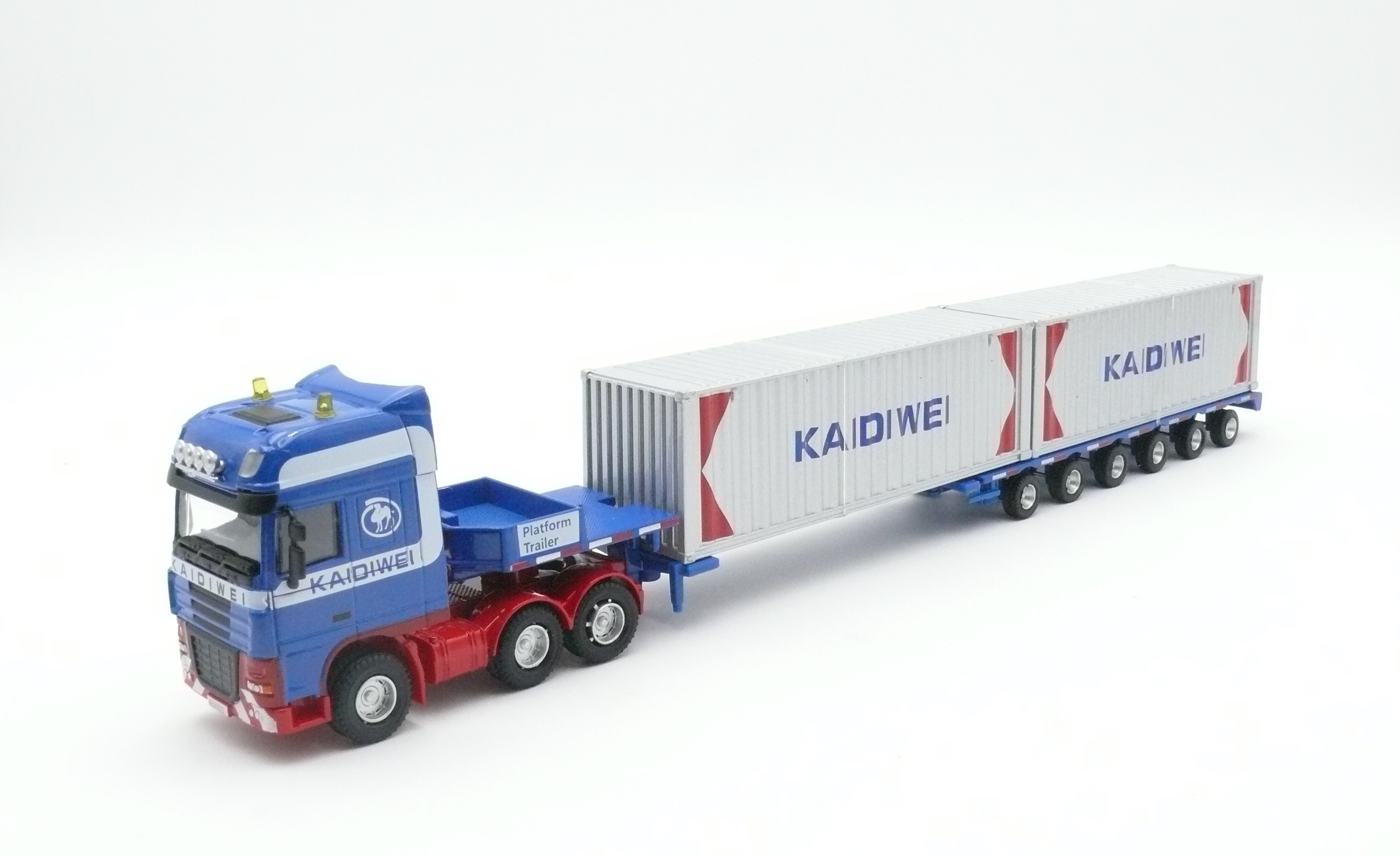 Model Truck – Truck with 2 Metal Containers 1:54