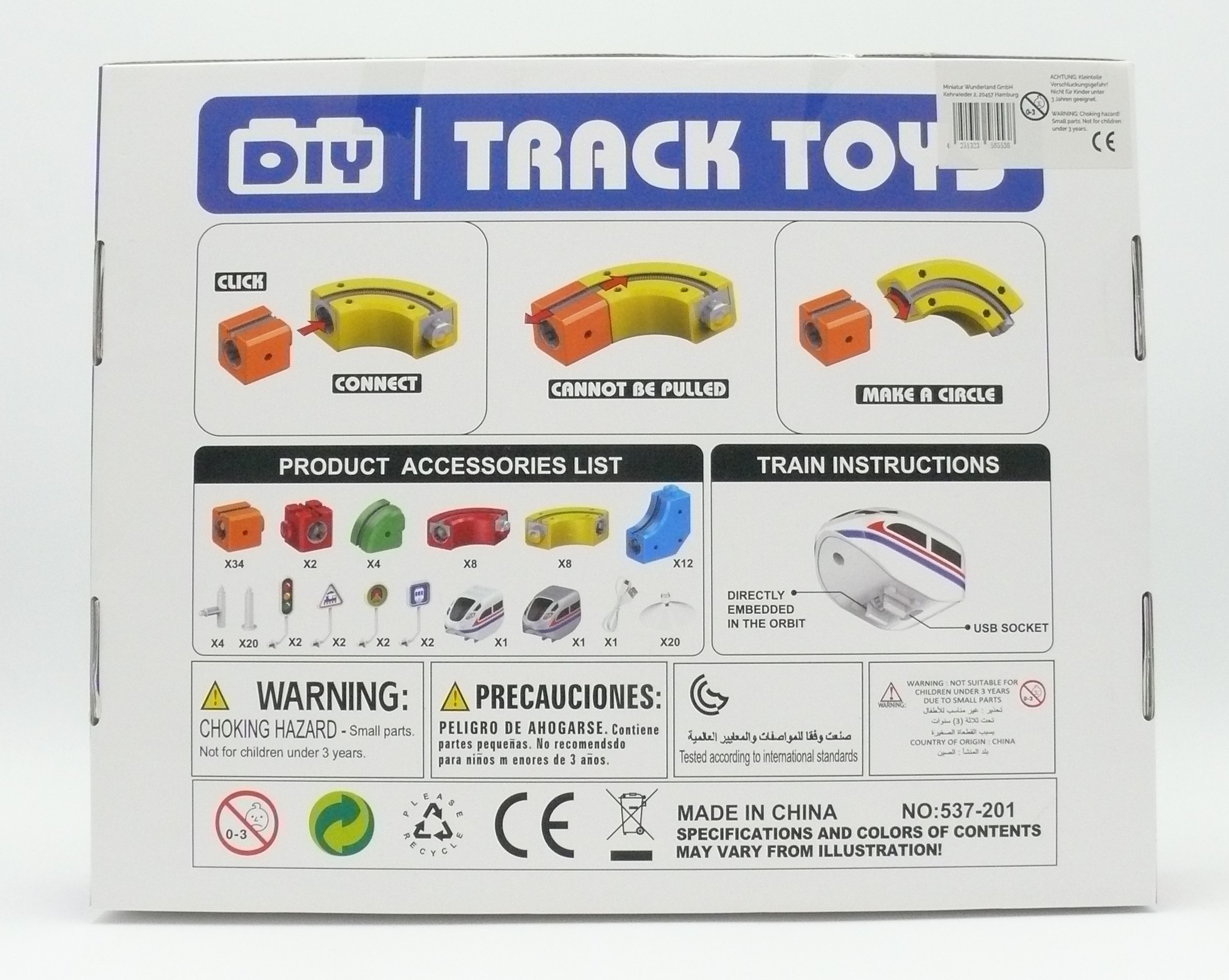 Zug Spielset mit 3D-Schienen