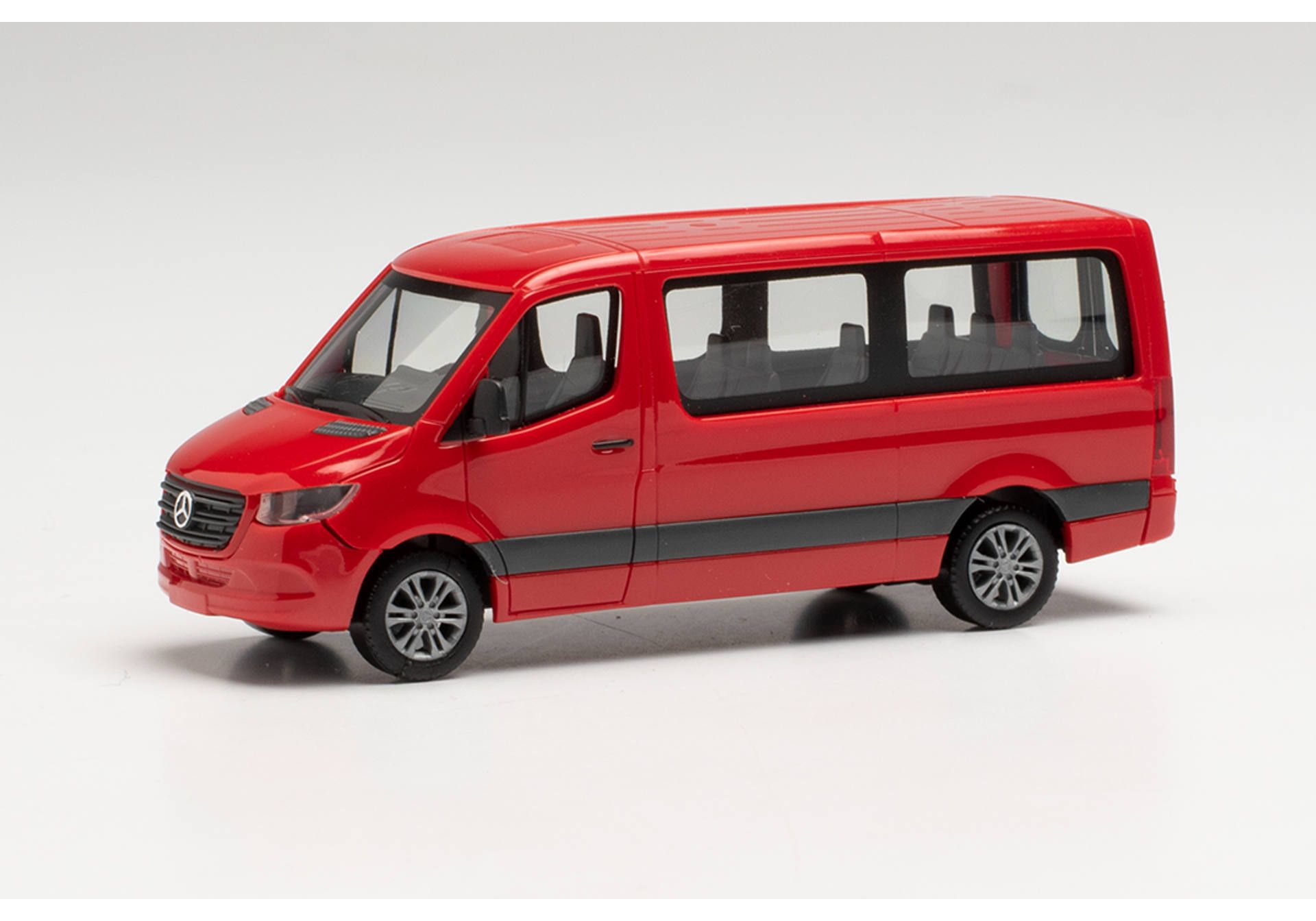 Herpa 096478 Mercedes Benz Sprinter 18 Bus FD, rot 1:87
