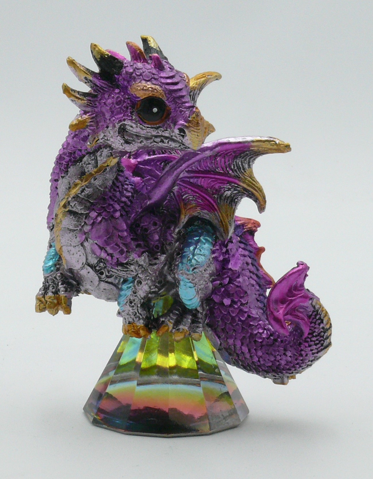 Dragon on Glass Base