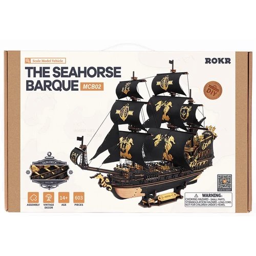 Holzbausatz - Segelschiff "Seahorse" - MCB02 von Robotime
