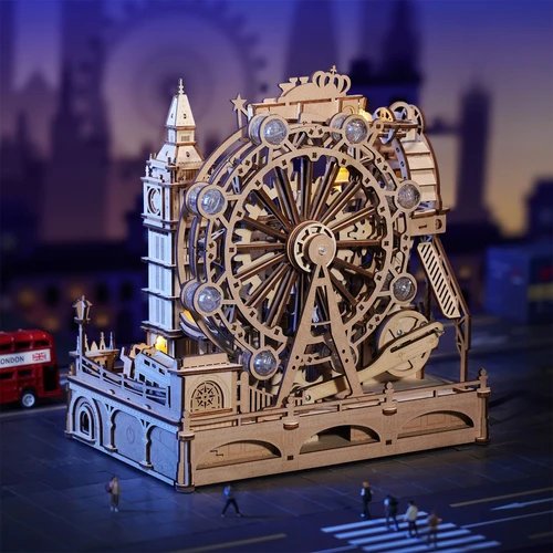 Wooden Marble Run – London Sightseeing Walk – EGB01 by Robotime