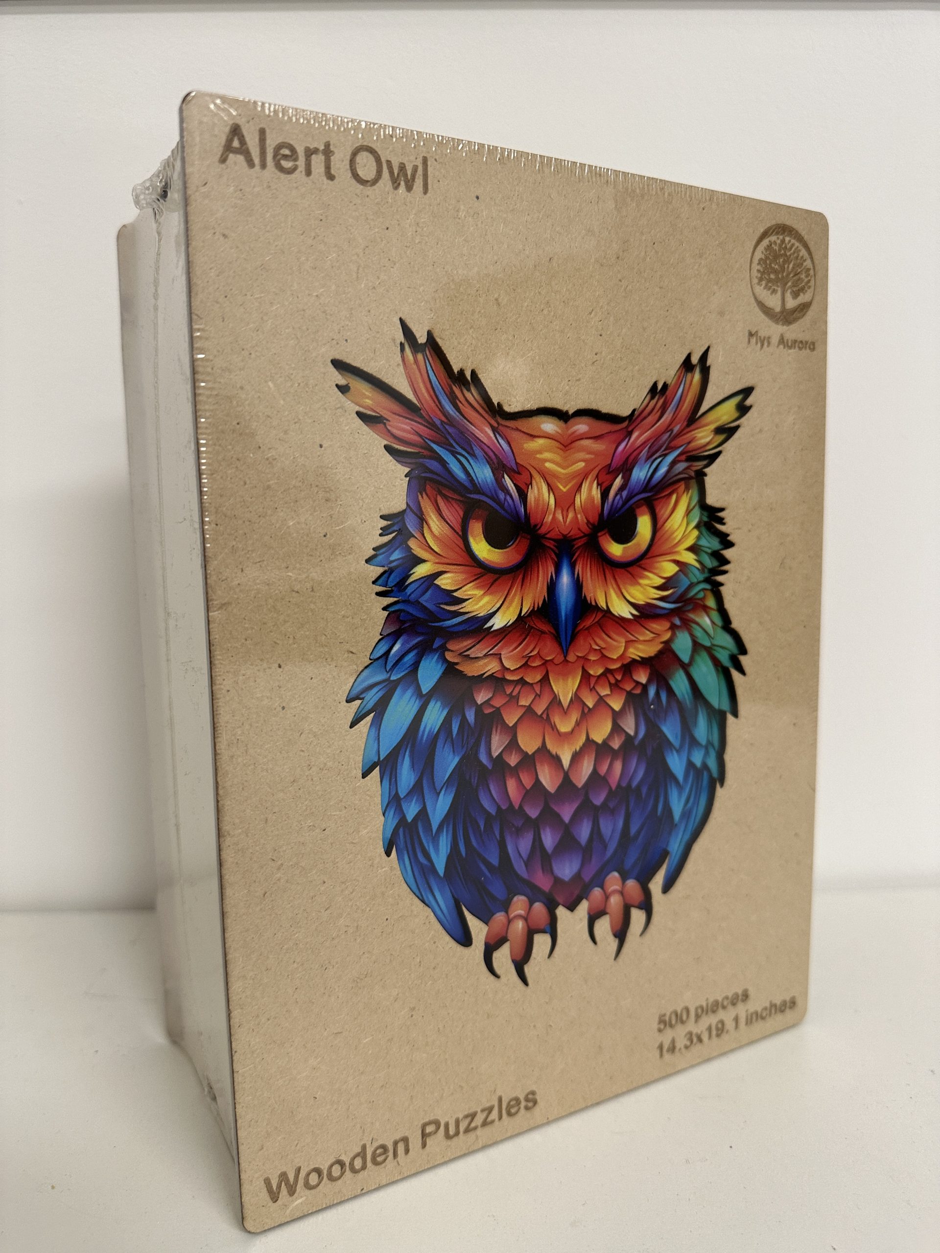 Wooden Puzzle – Owl “Alert Owl” – 500 Pieces