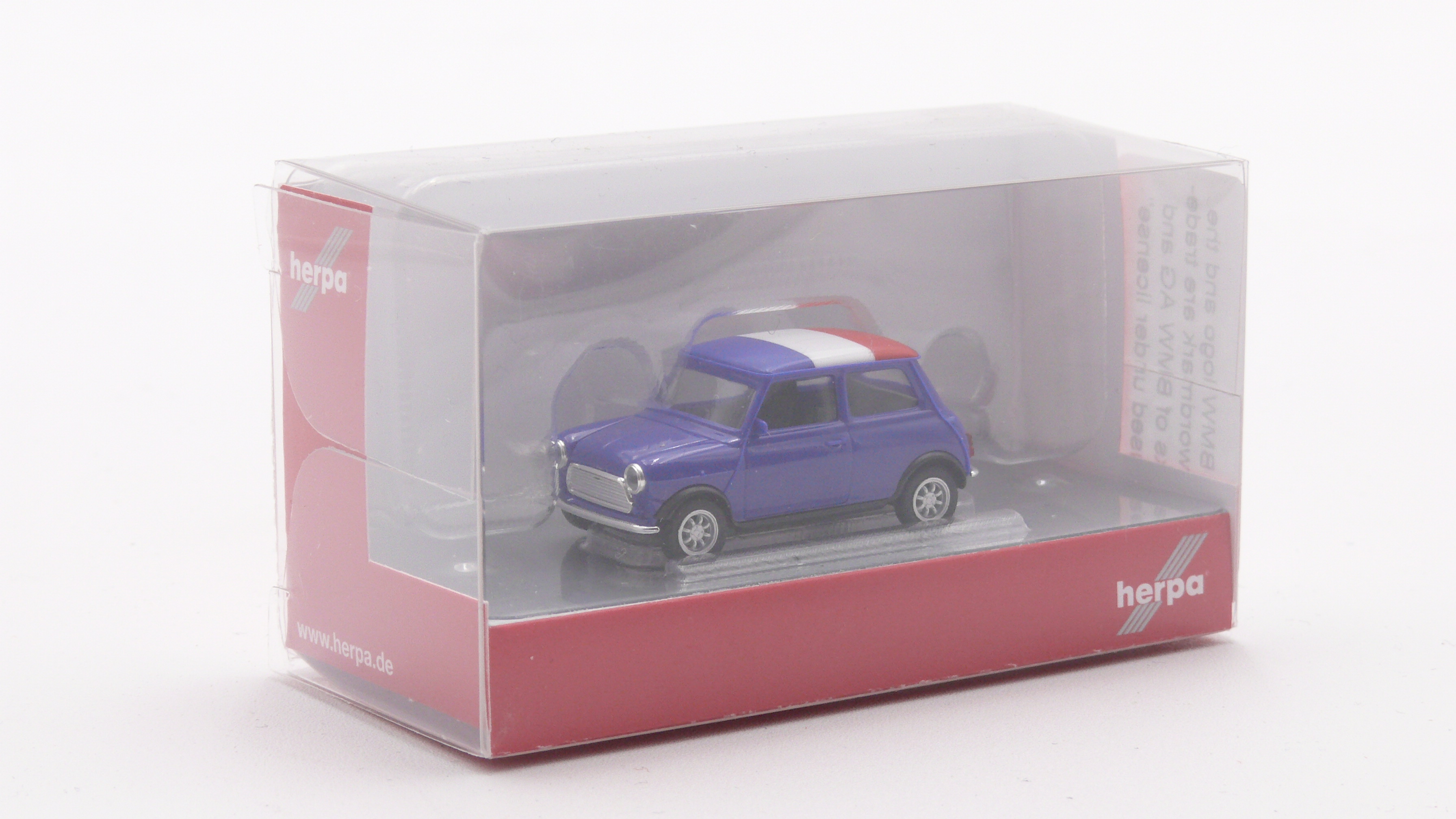 Herpa 420648 Mini Cooper "EM21 Flagge - Frankreich" 1:87