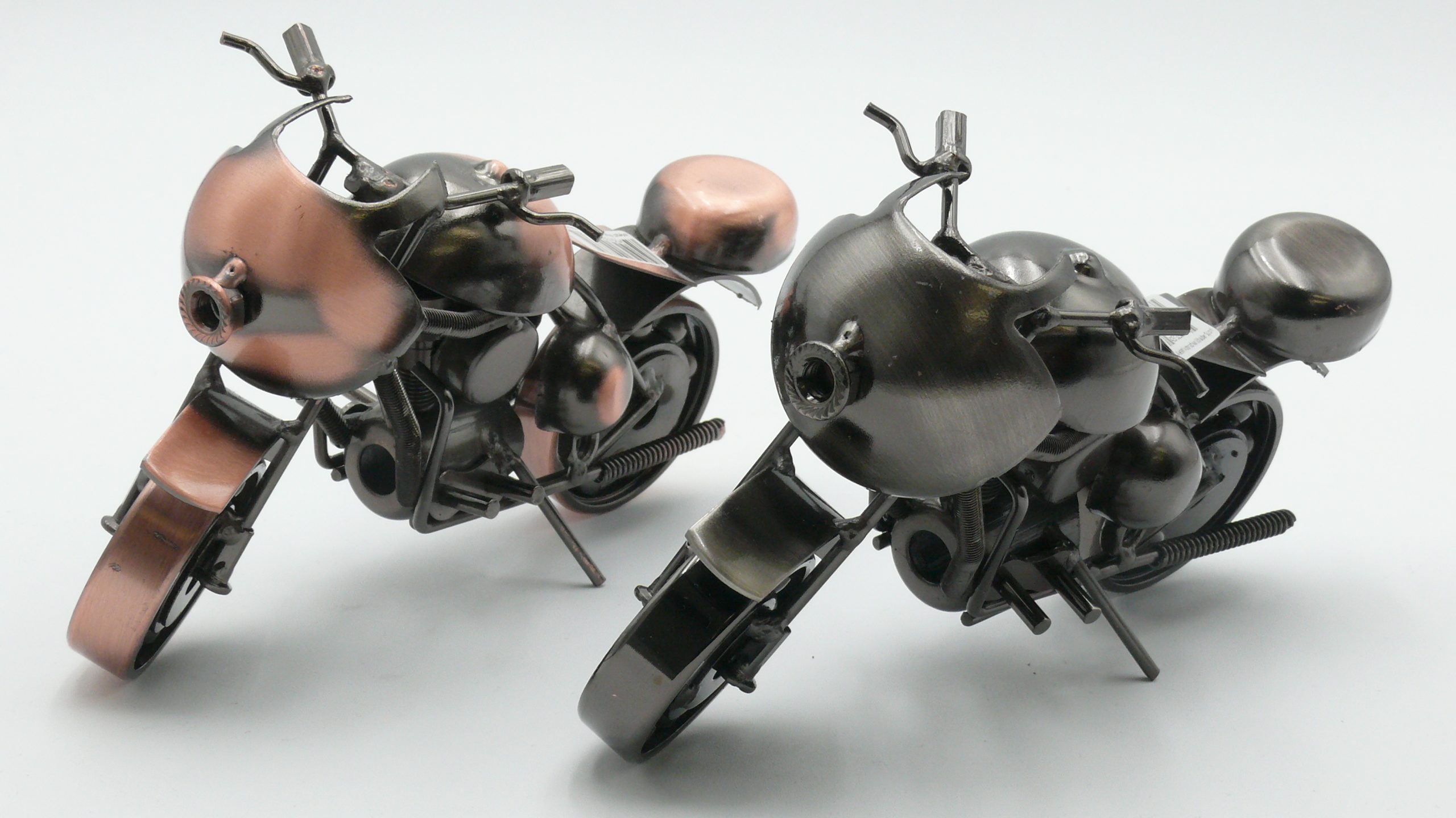 Metal Motorcycle Made from Bolts - Sport