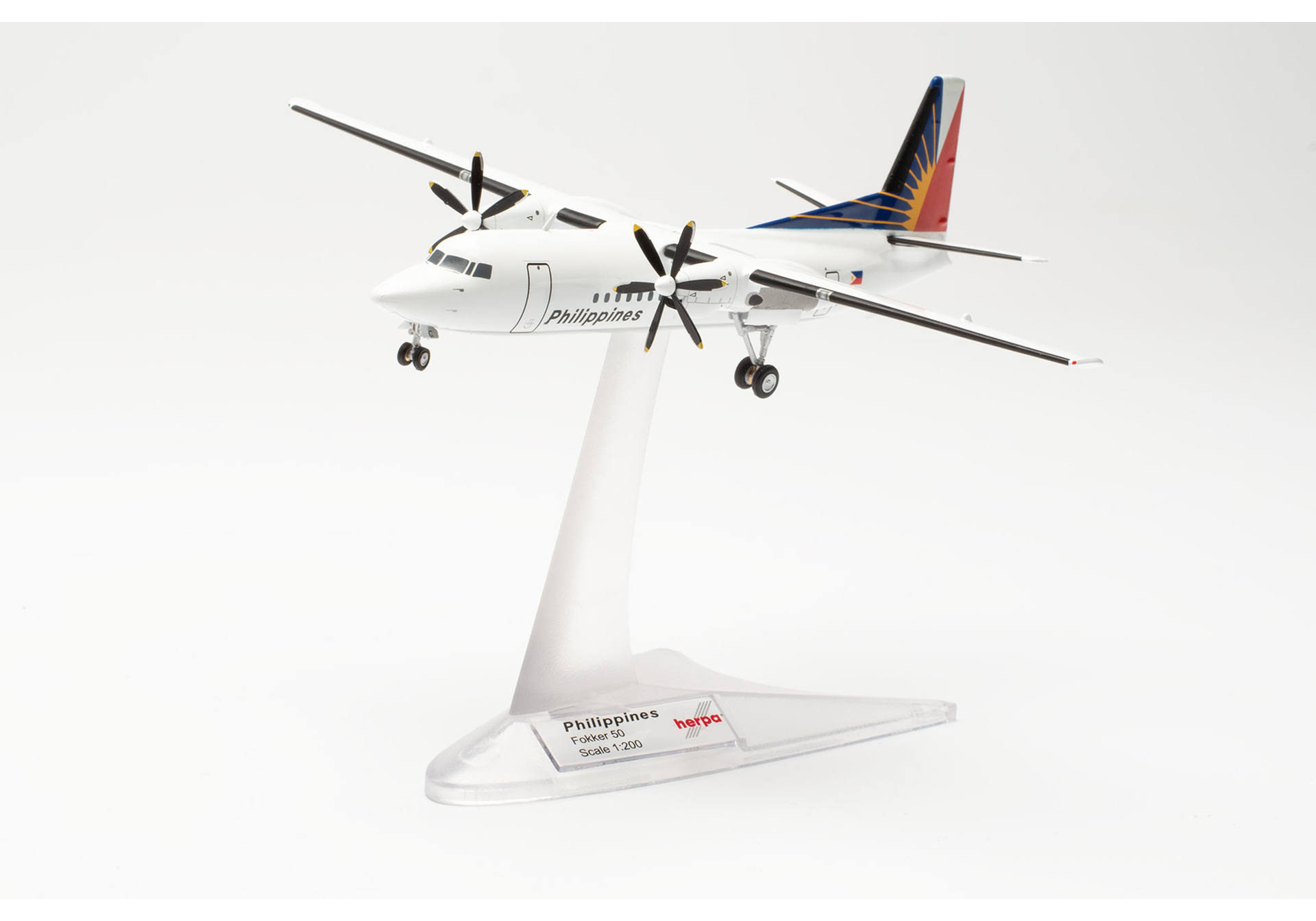 Herpa 572811 Philippine Airlines Fokker 50 – PH-PRG 1:200