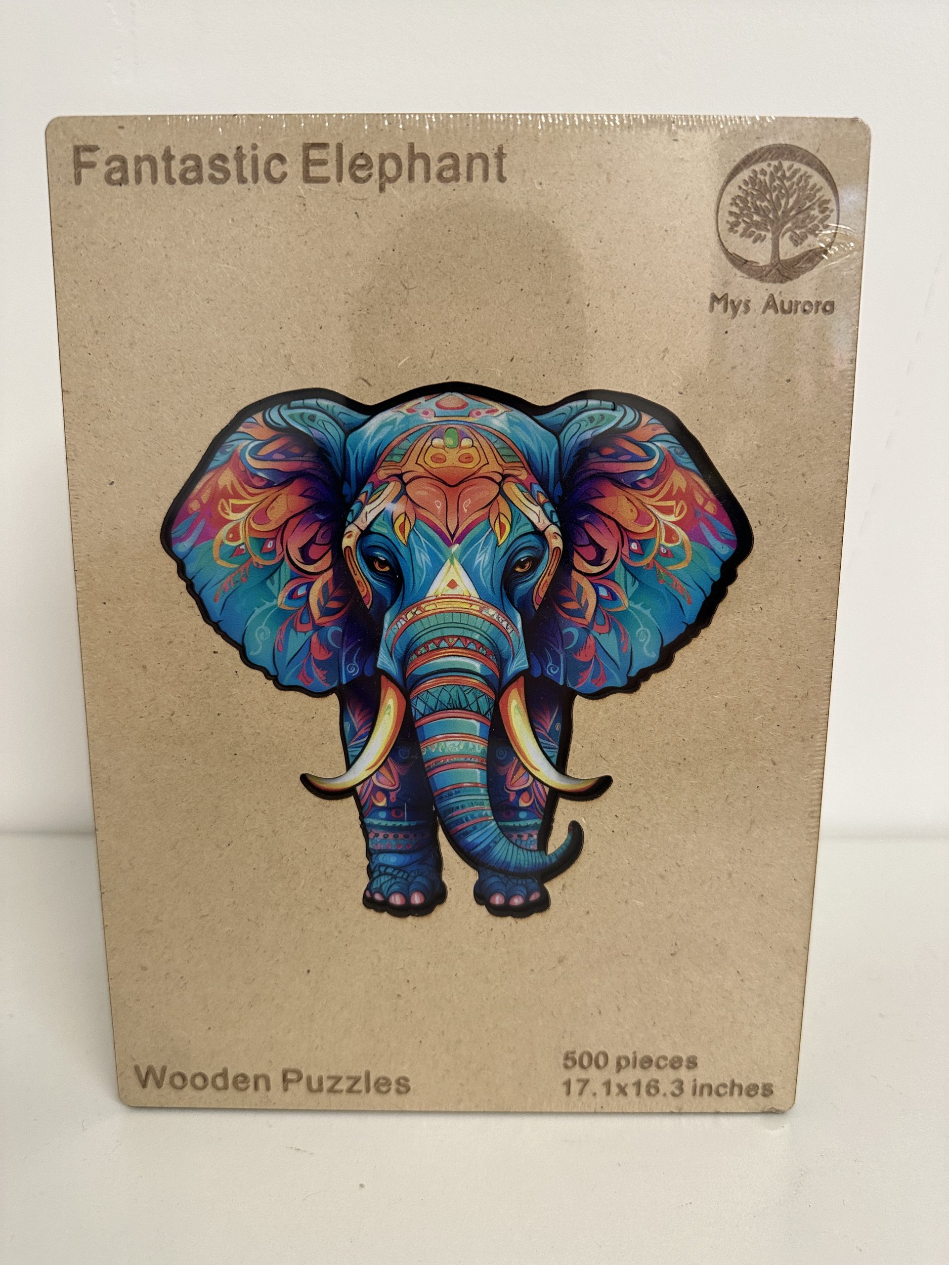 Holzpuzzle - Elefant "Fantastic Elephant" - 500 Teile