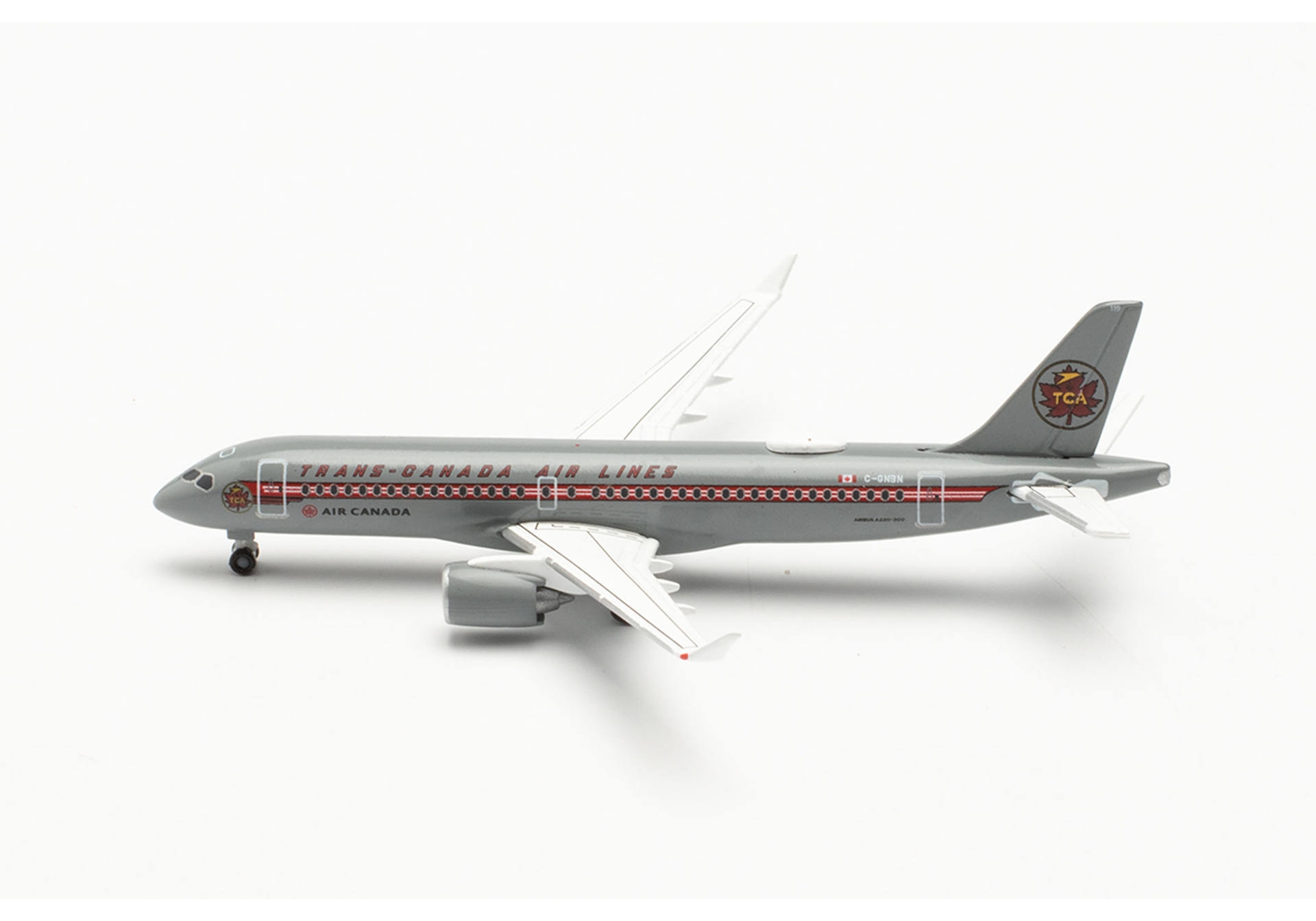 Herpa Wings 536158 Airbus A220-300 Trans Canada Air Lines "Retro Livery" 1:500