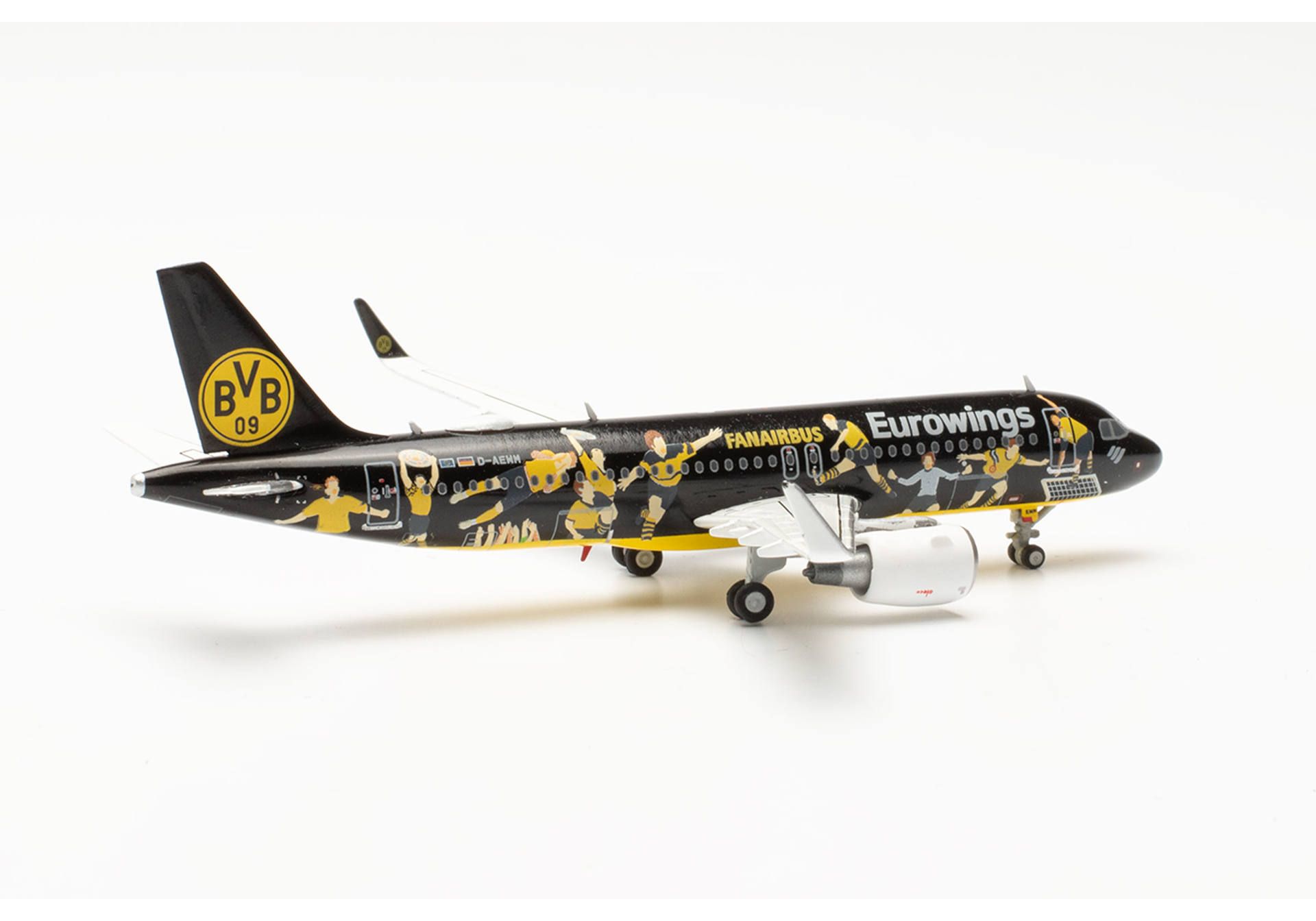 Herpa 562829 Eurowings Airbus A320 "BVB Fanairbus" – D-AEWM 1:400