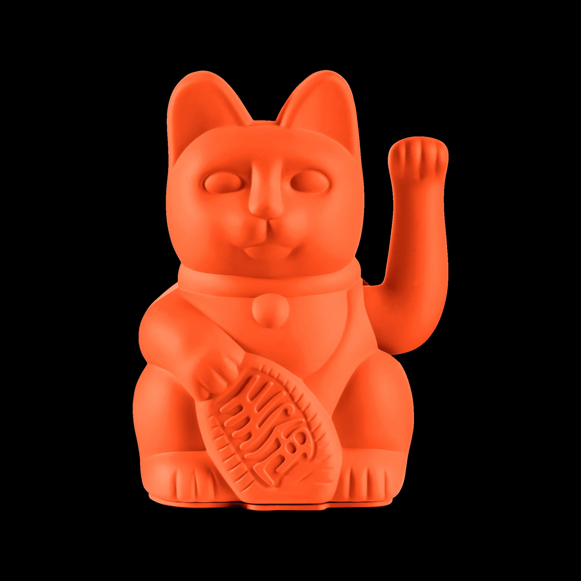 Lucky Cat / Maneki Neko | Classic - Neon Orange