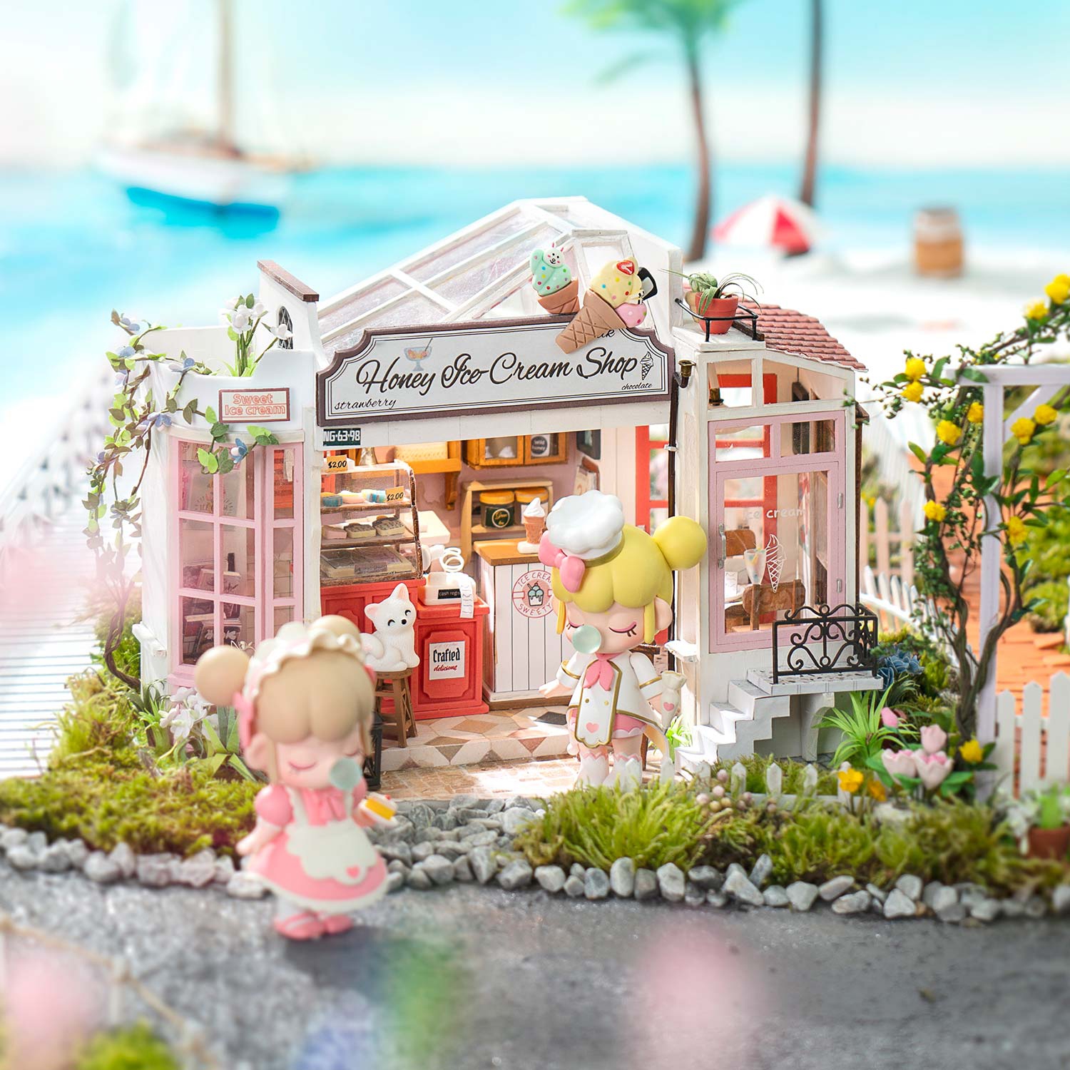 Honey Ice Cream Shop - Bausatz DIY - Robotime ROLIFE DG148
