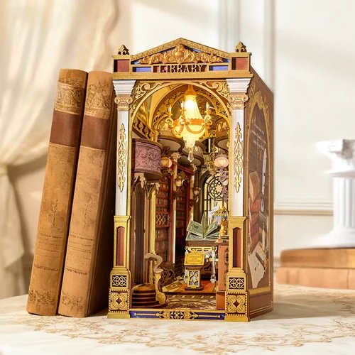 Wooden Model Kit / Book Nook – Library of Wonders – TGB16 by Robotime