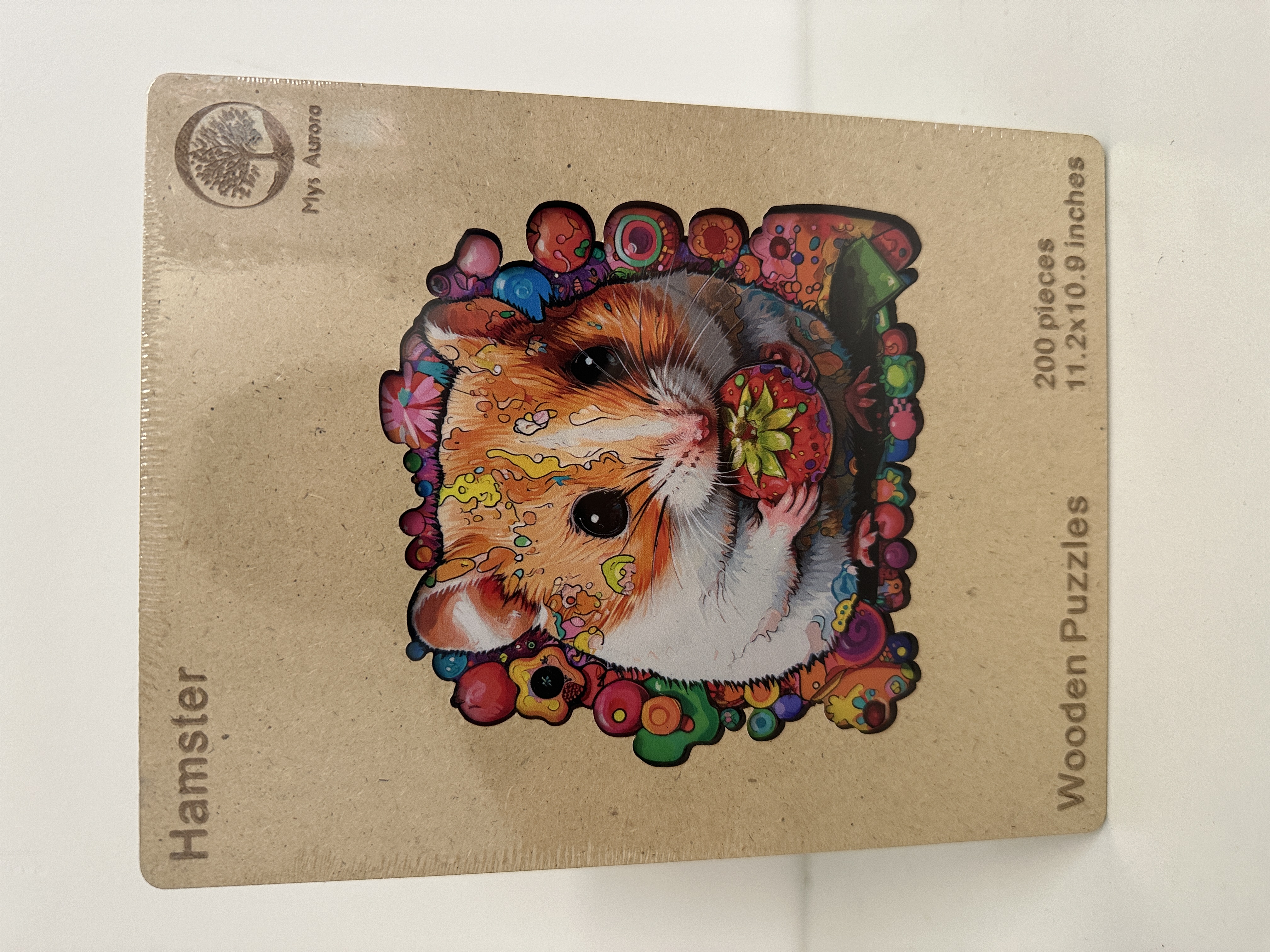Wooden Puzzle – "Hamster" – 200 Pieces