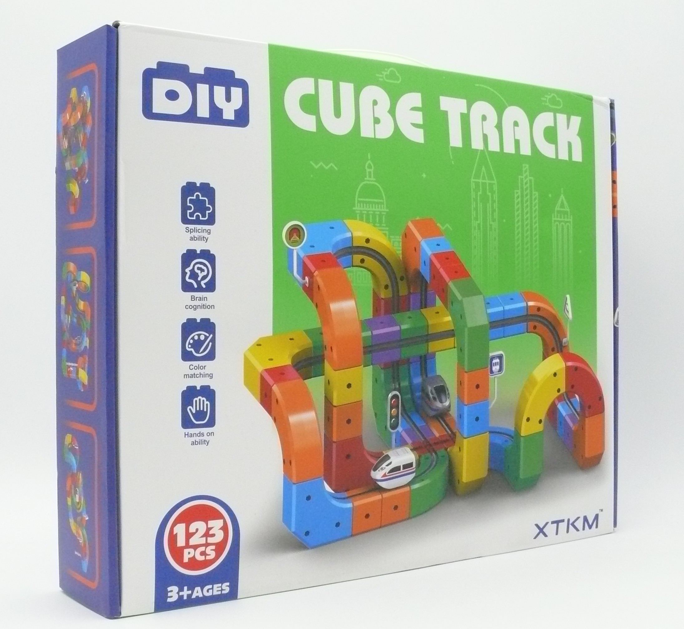 Zug Spielset mit 3D-Schienen