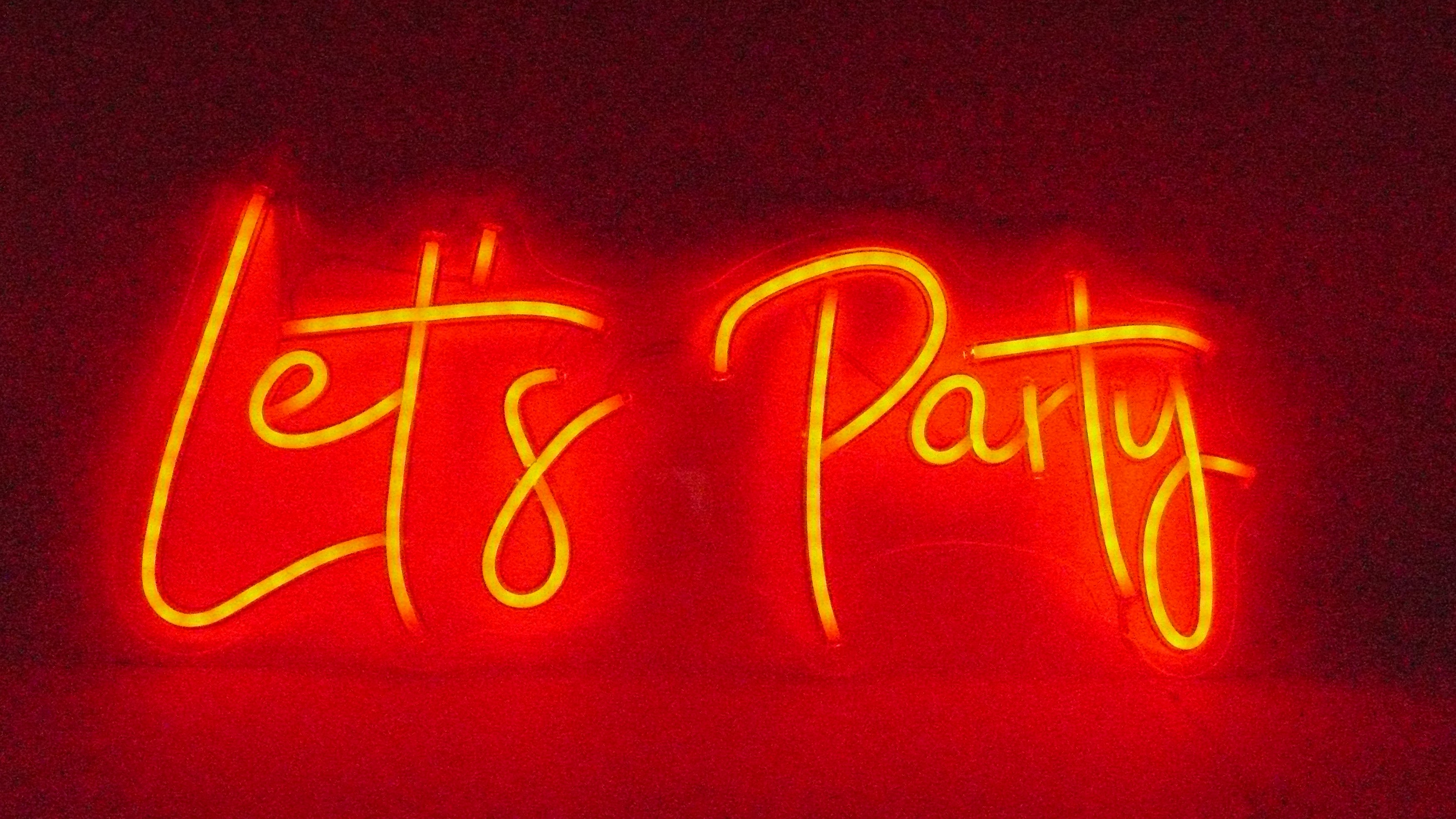 Neonlampe Let´s Party (mit verschiedenen Effekten)