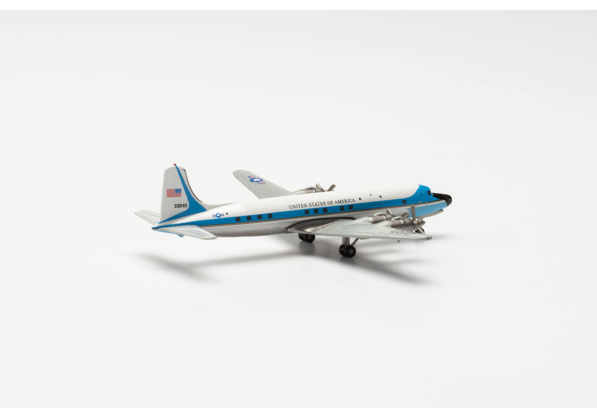 Herpa 537001 U.S. Air Force Douglas VC-118A - 1254th Air Transport (Special Missions) Wing, Andrews Air Base “Air Force One” 1:500