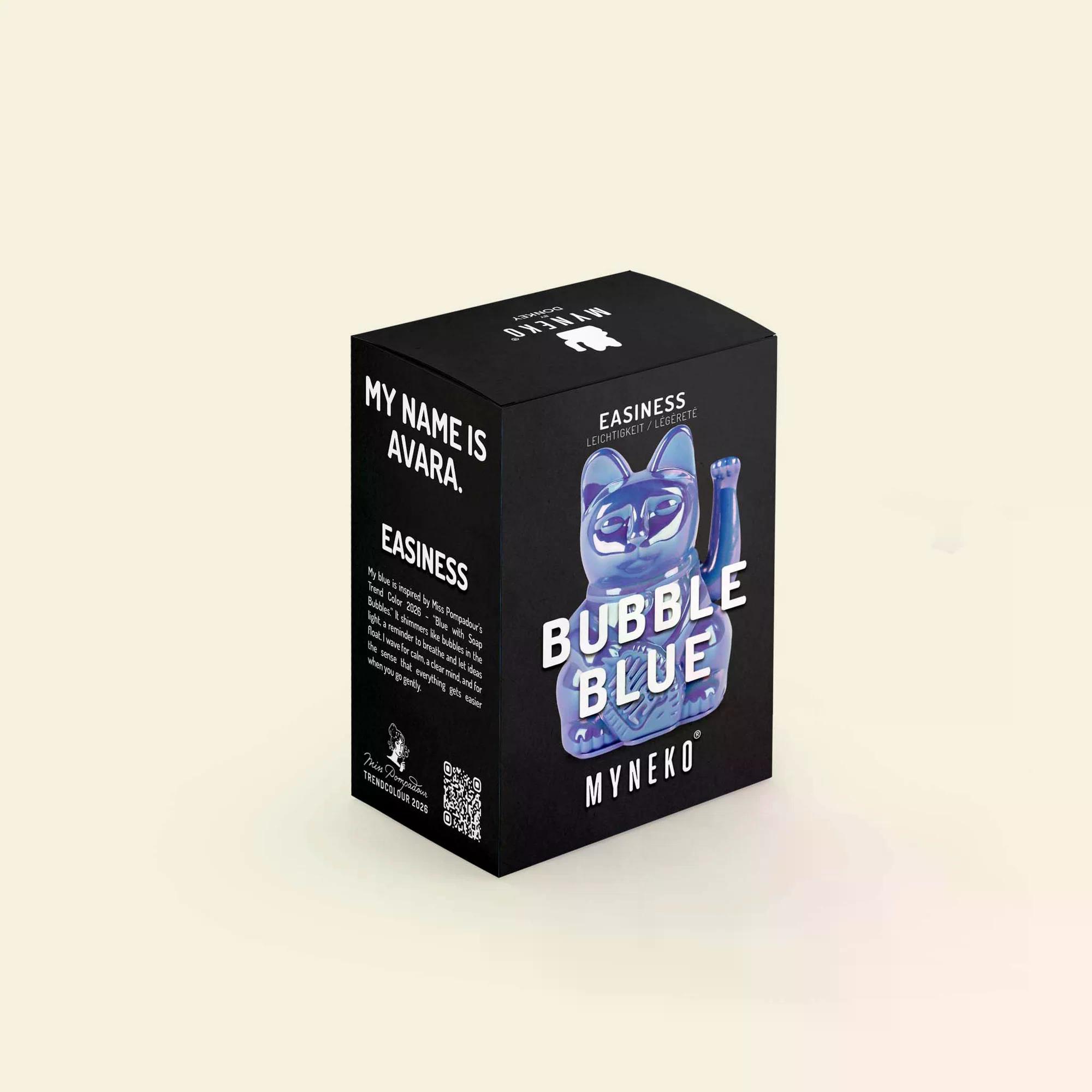Waving Cat / Maneki Neko | Mini - Bubble Blue