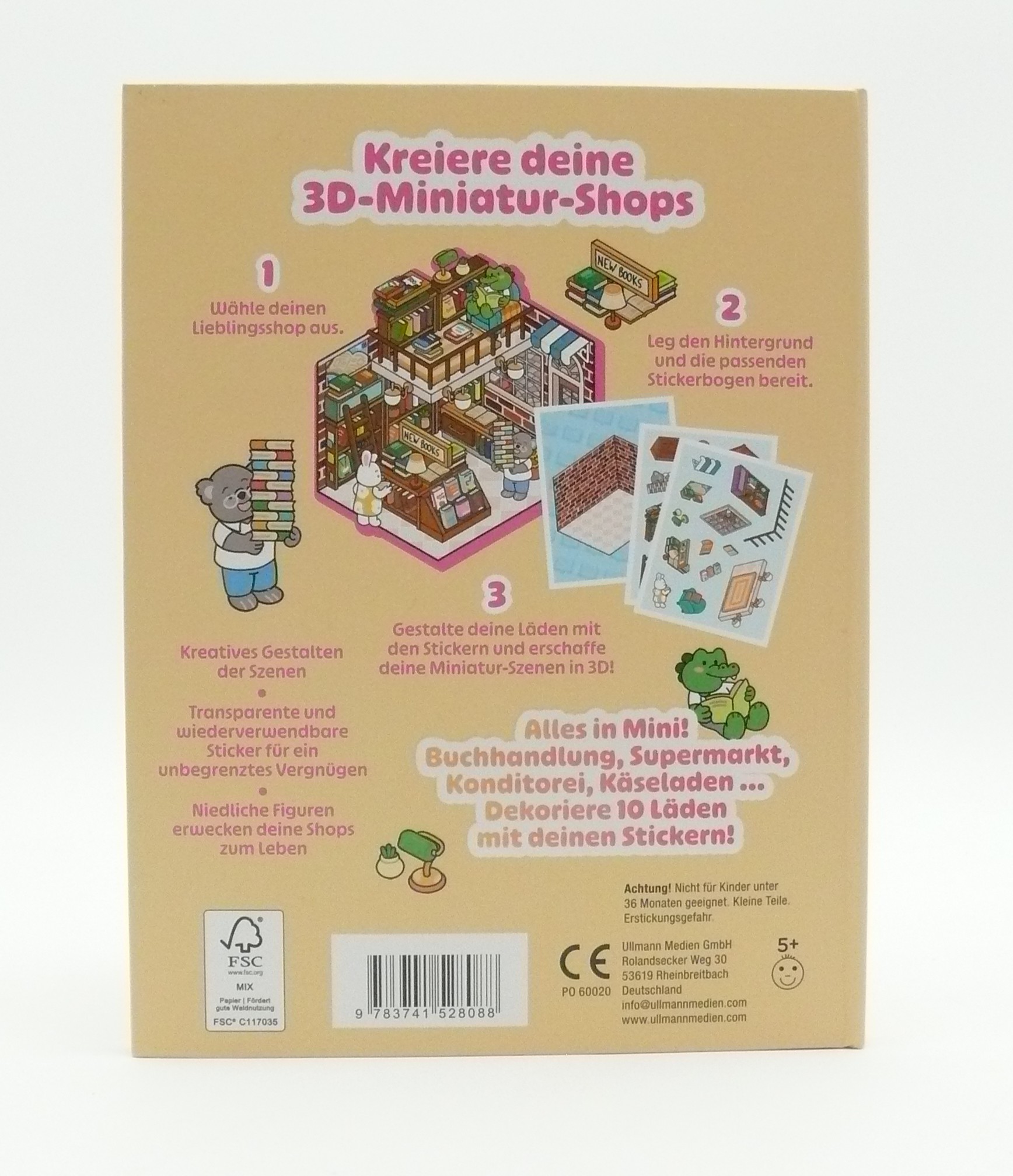 Sticker Book "Mini Shops"