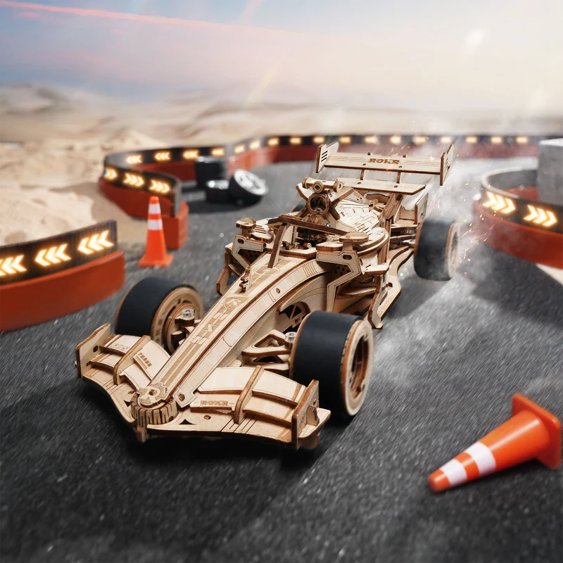 Holzbausatz Formel 1 Rennwagen LK505 ROKR Robotime