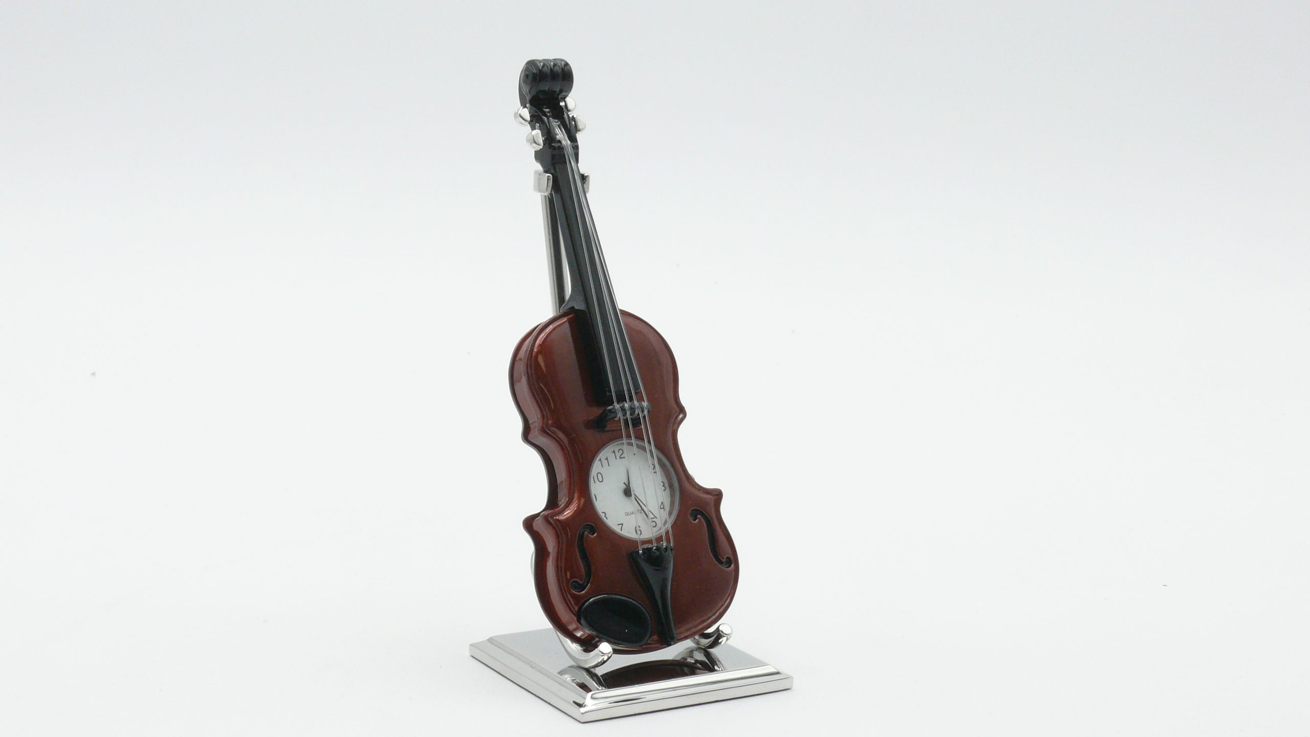 Violin Miniature Clock