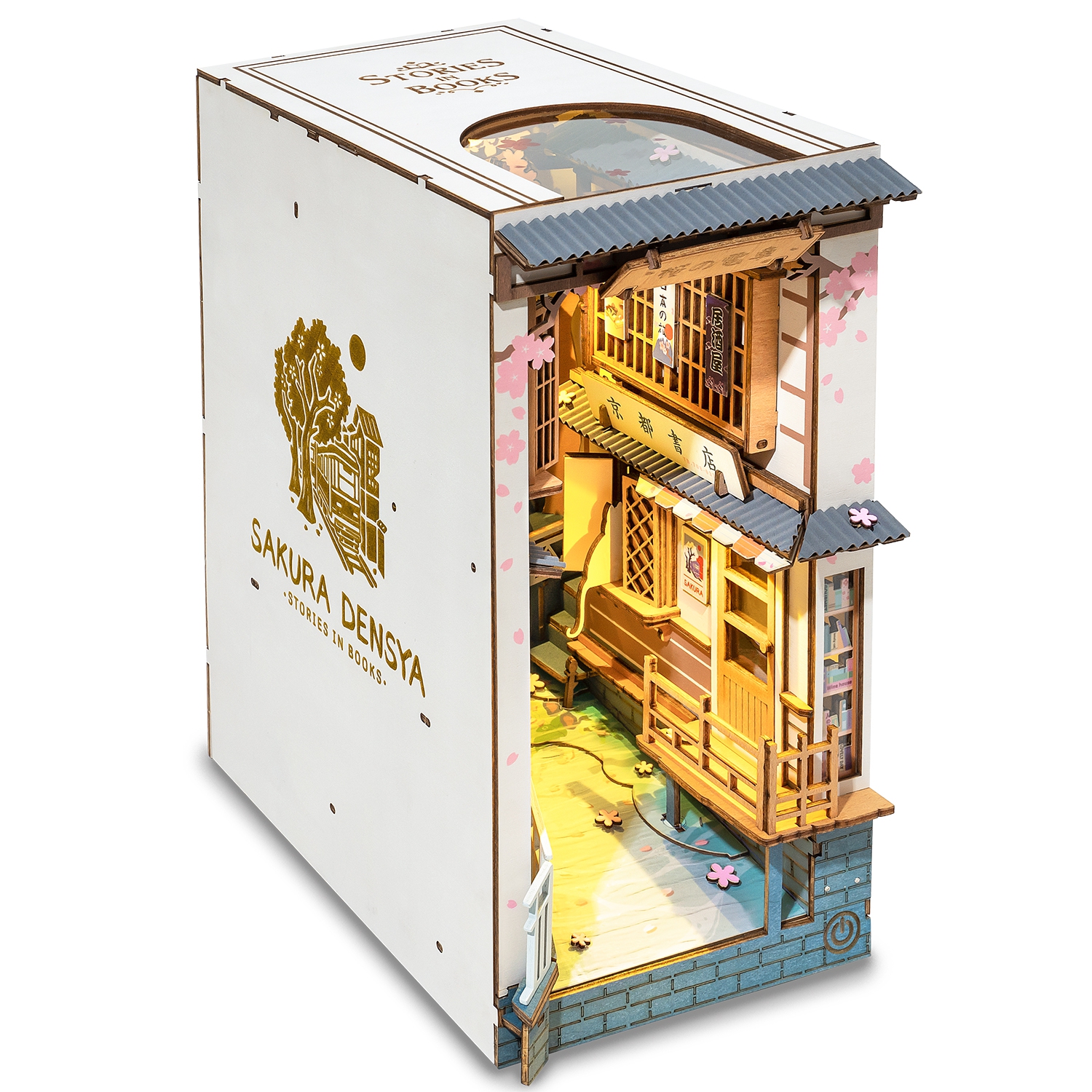 Holzbausatz / Book Nook- Sakura Densya - TGB01