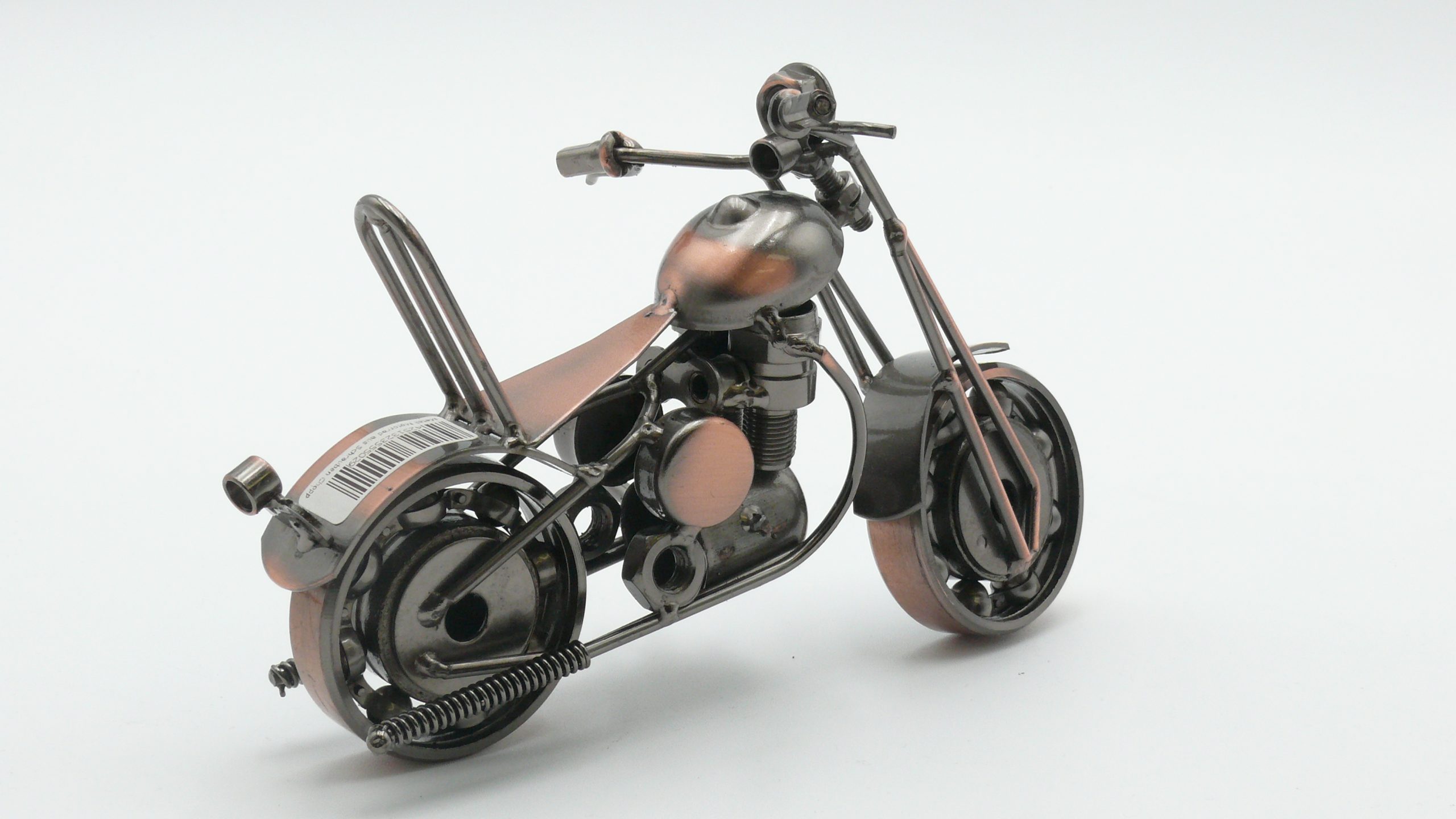 Metal Motorcycle Made from Bolts - Chopper
