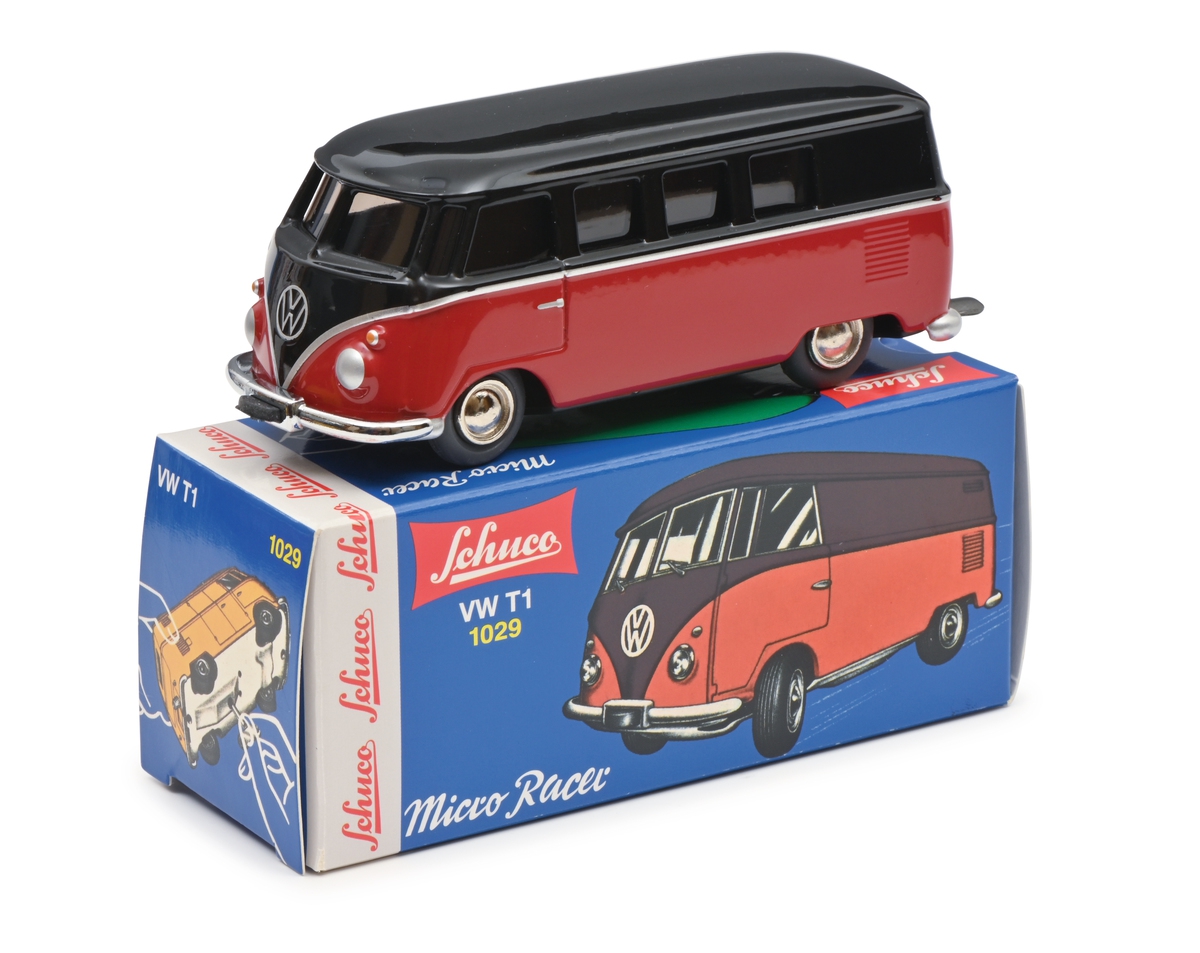 Schuco 450197400 Micro Racer VW T1 – brown/red