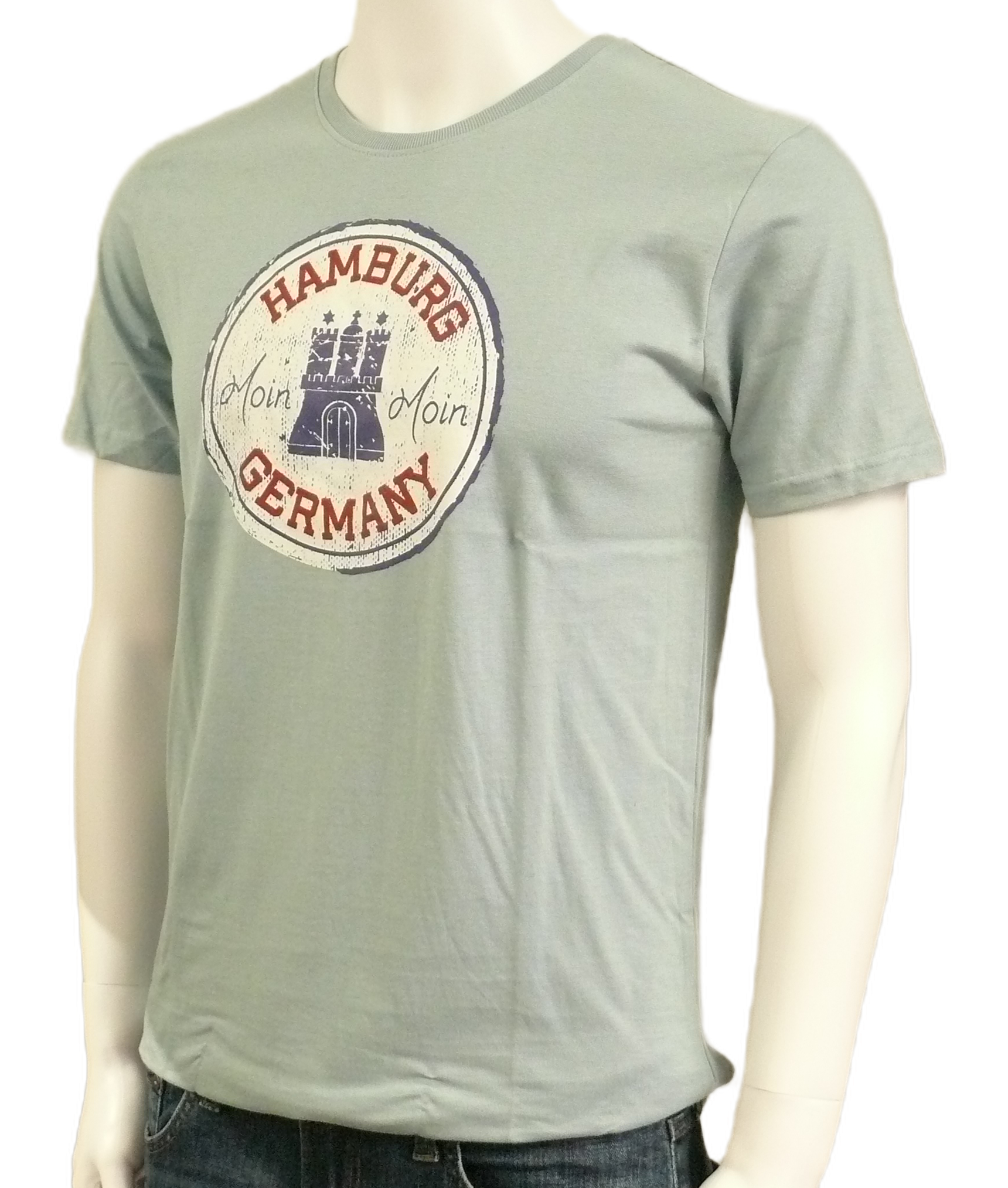 T-Shirt – Hamburg Germany Moin Moin, Grey