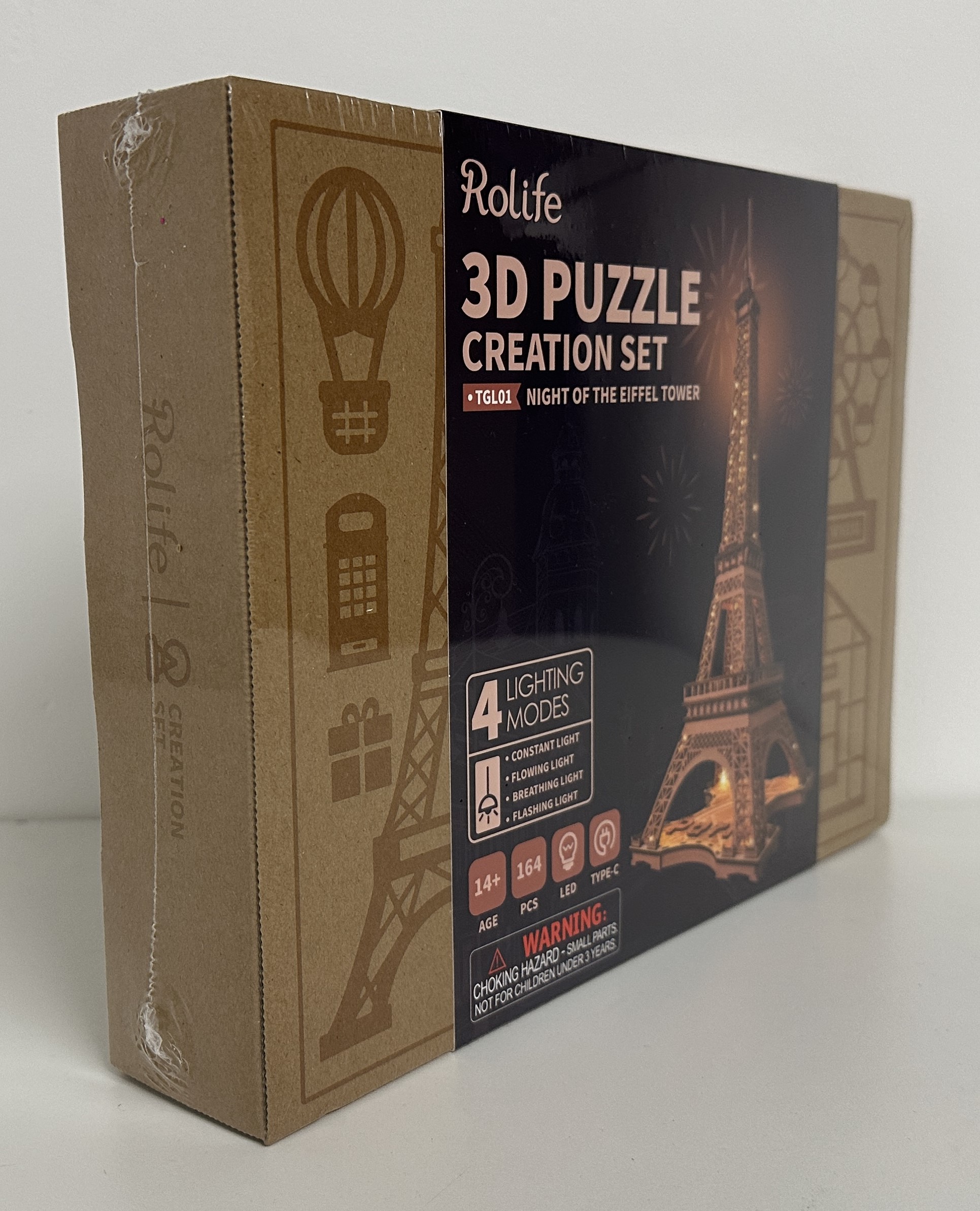 Wooden Model Kit – “Night of the Eiffel Tower” – TGL01 by Robotime