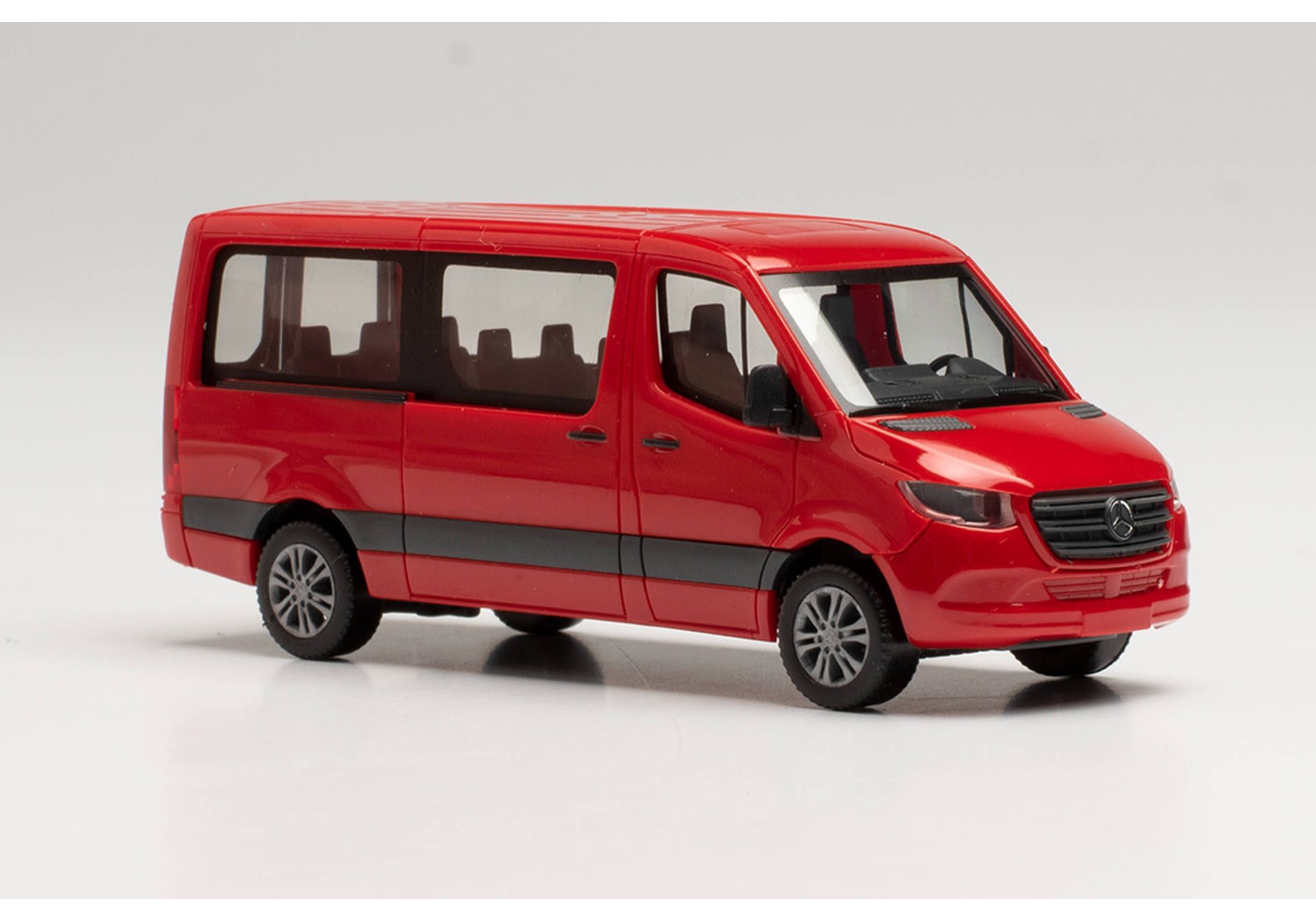 Herpa 096478 Mercedes Benz Sprinter 18 Bus FD, rot 1:87