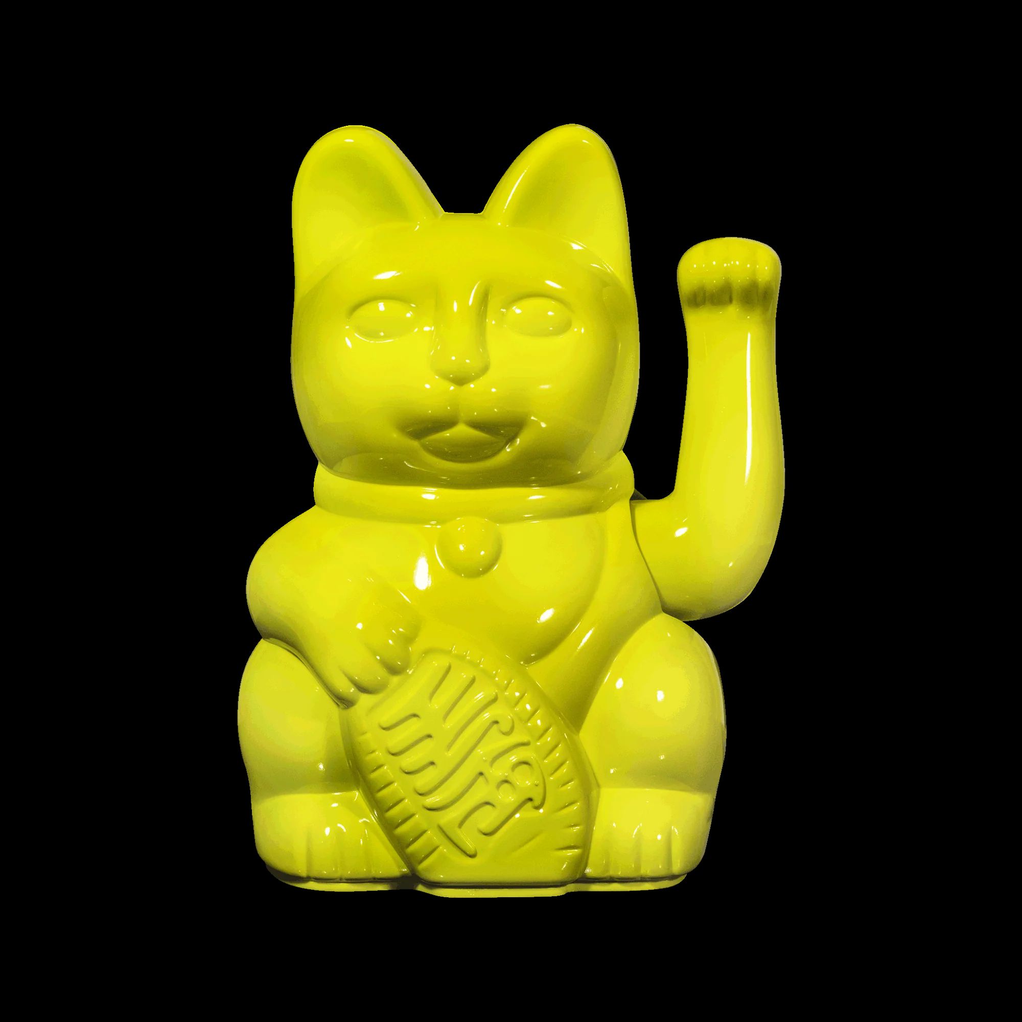 Winkekatze / Maneki Neko | Miami Nights - Glossy Yellow