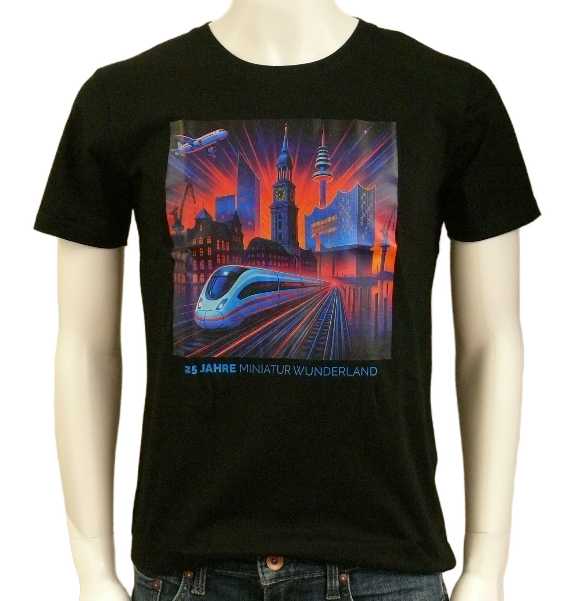 T-Shirt – 25 Years of Miniatur Wunderland – Neon
