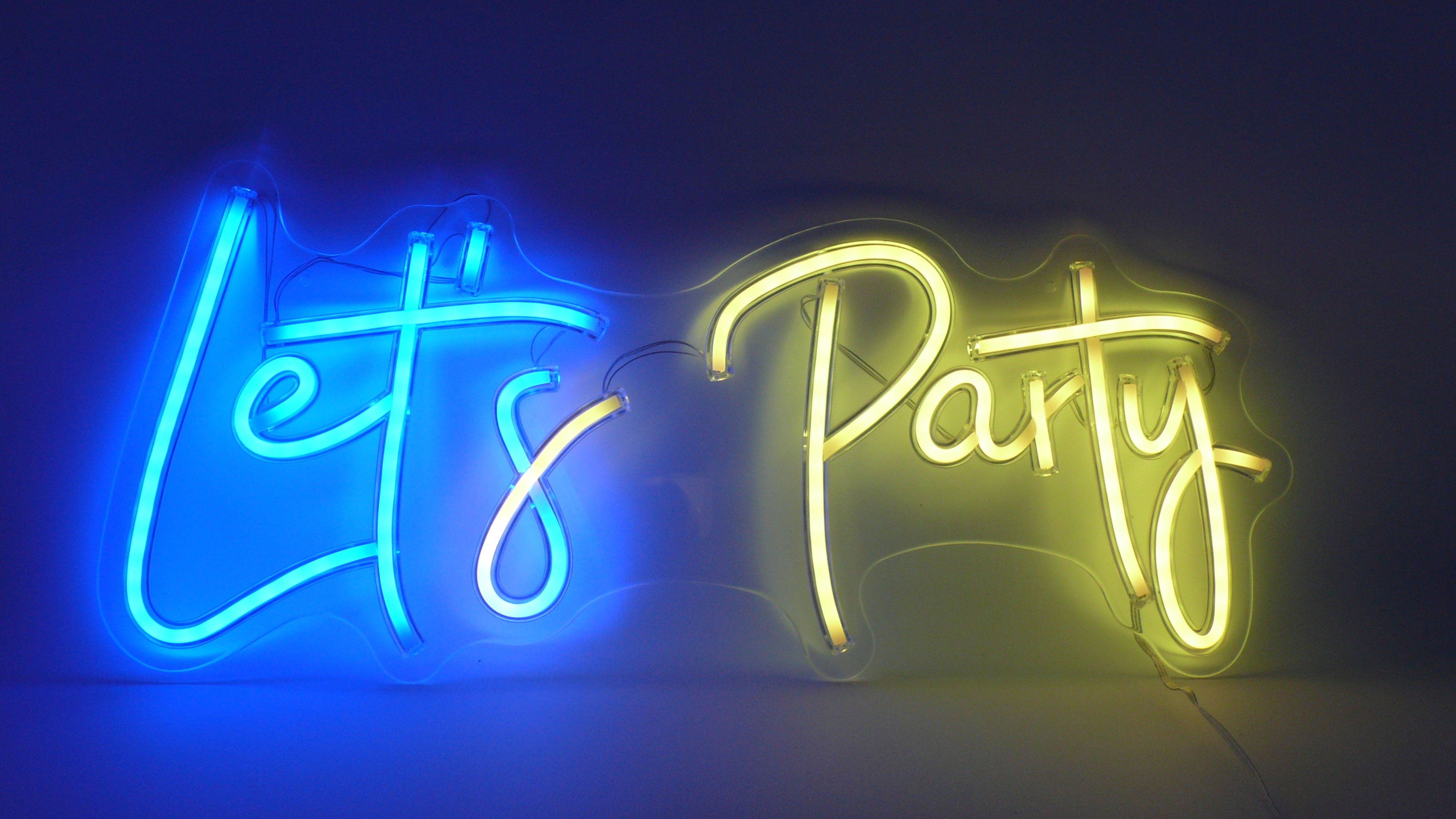 Neonlampe Let´s Party (mit verschiedenen Effekten)