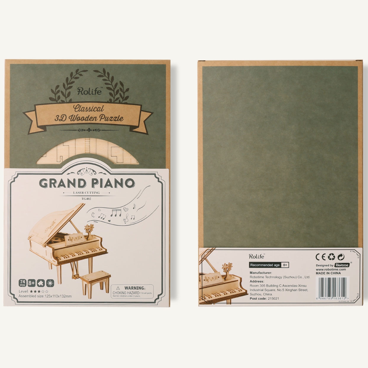 Wooden Model Kit – Grand Piano – TG402 by Robotime