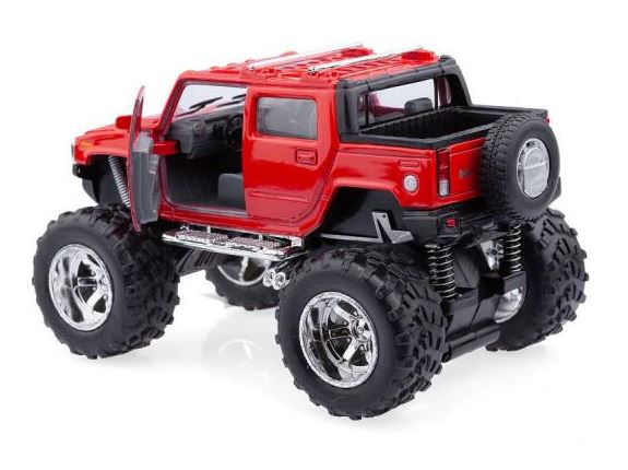 KINSMART 2005 Hummer H2 SUV Off Road - Rot, Blau, Schwarz, Gelb 1:40