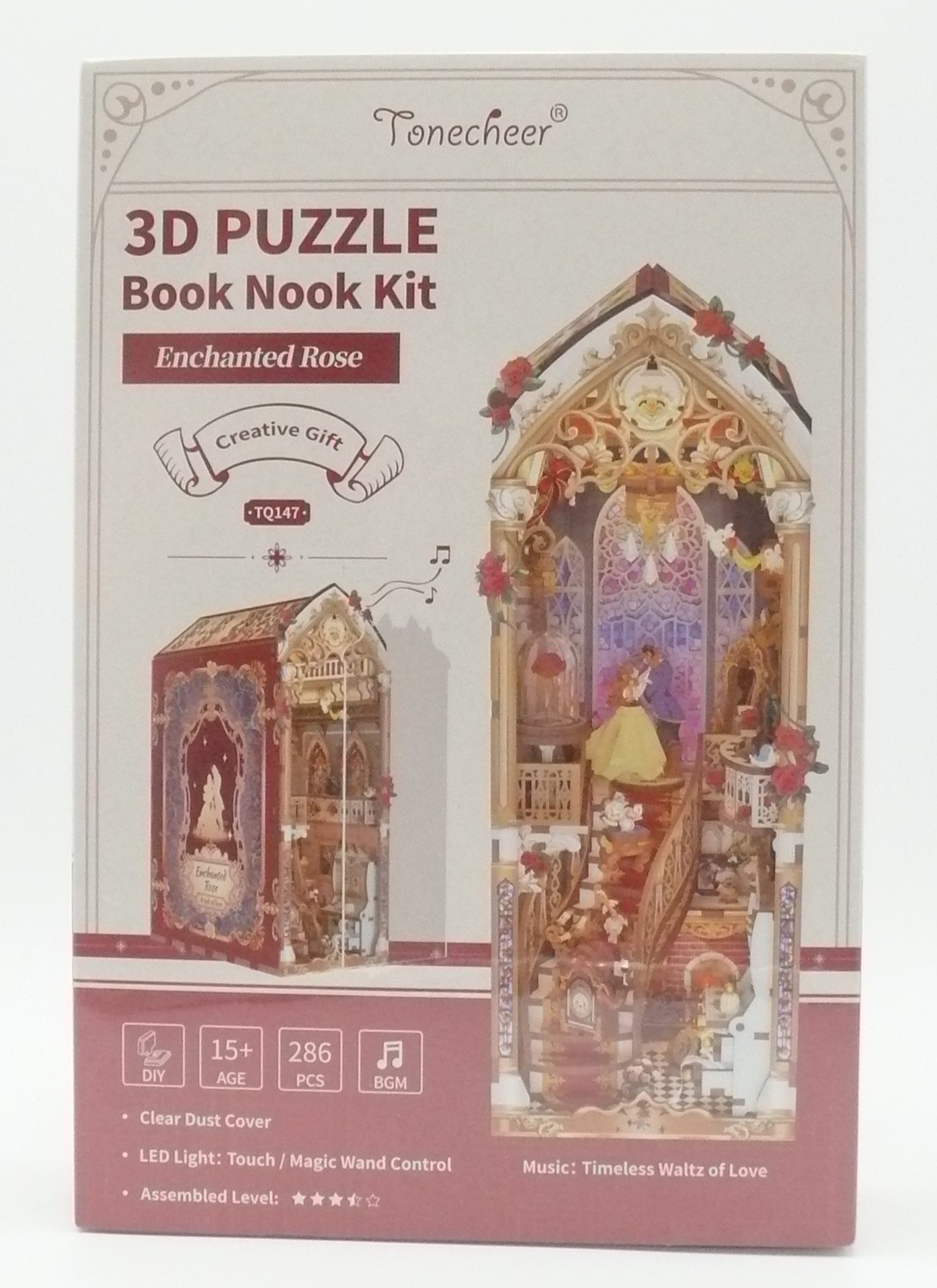 Holzbausatz / Book Nook -  Enchanted Rose - TQ147