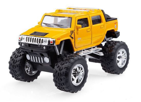 KINSMART 2005 Hummer H2 SUV Off Road - Rot, Blau, Schwarz, Gelb 1:40