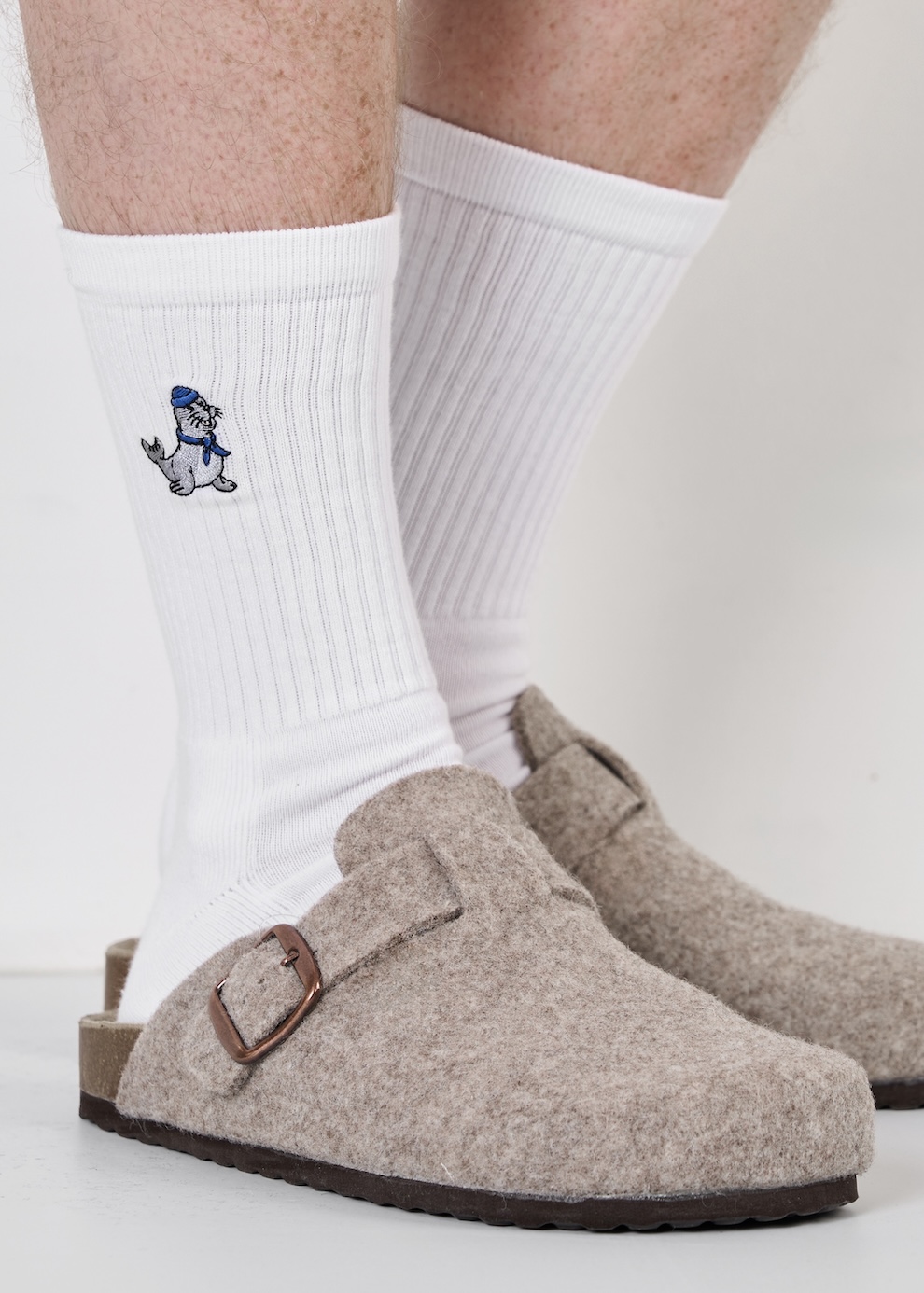 Socken - Robbe (weiß)
