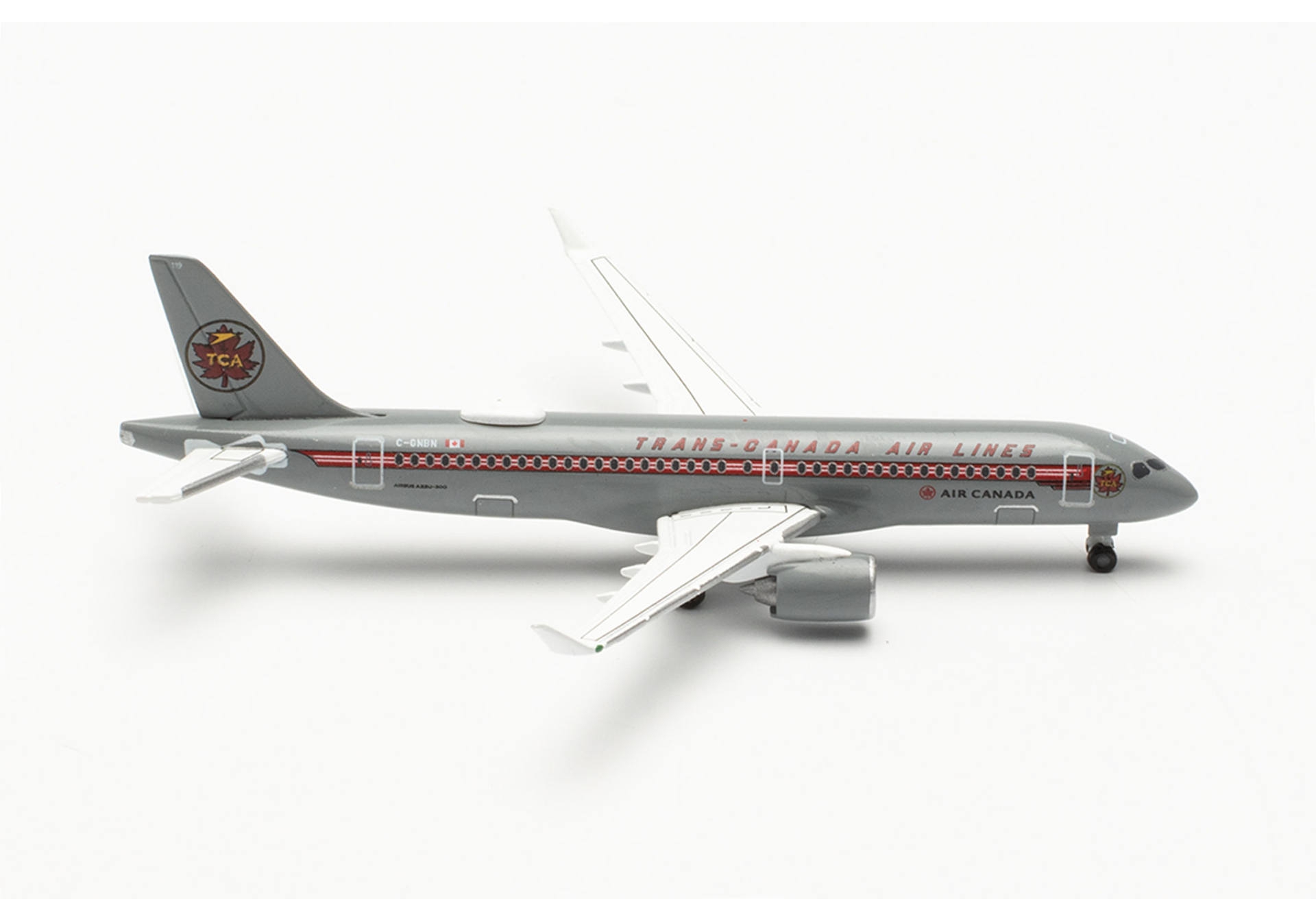 Herpa Wings 536158 Airbus A220-300 Trans Canada Air Lines "Retro Livery" 1:500